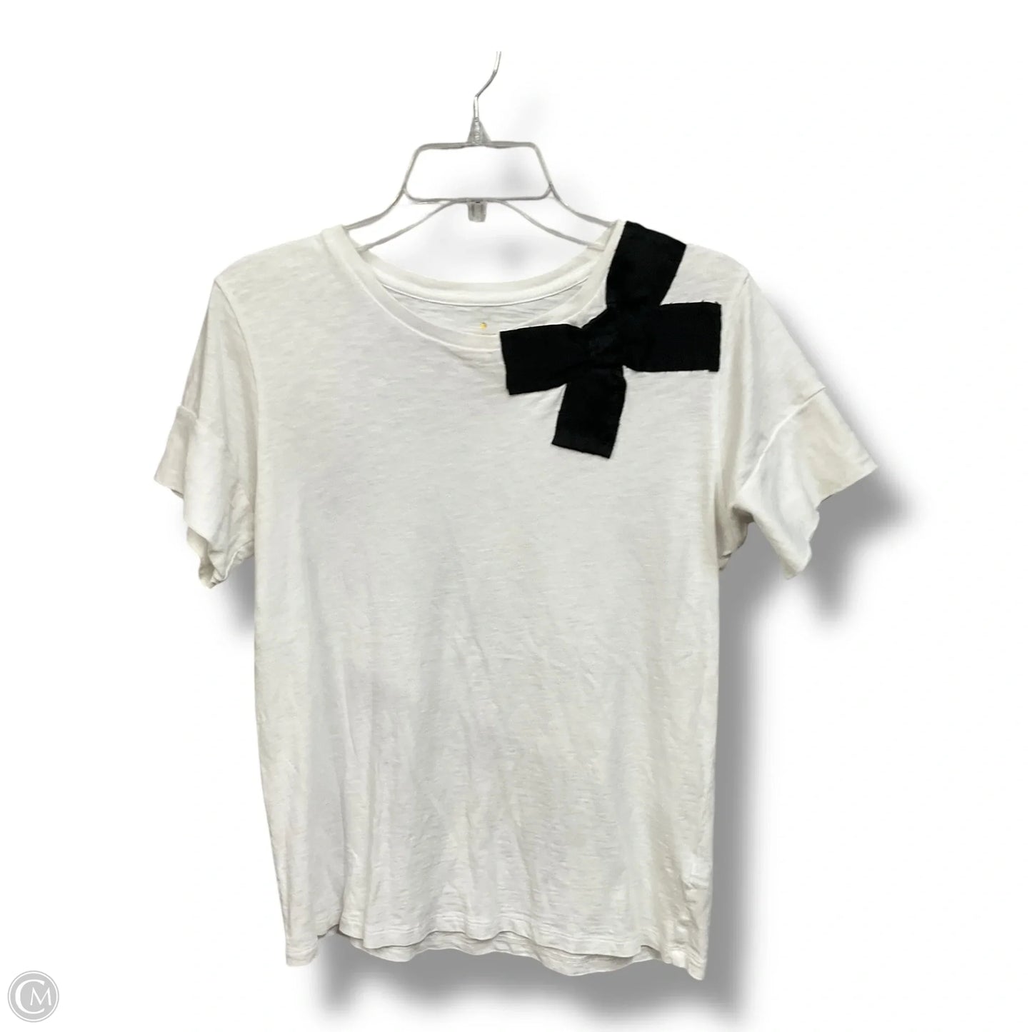 Top Short Sleeve Designer By Kate Spade In White, Size: S