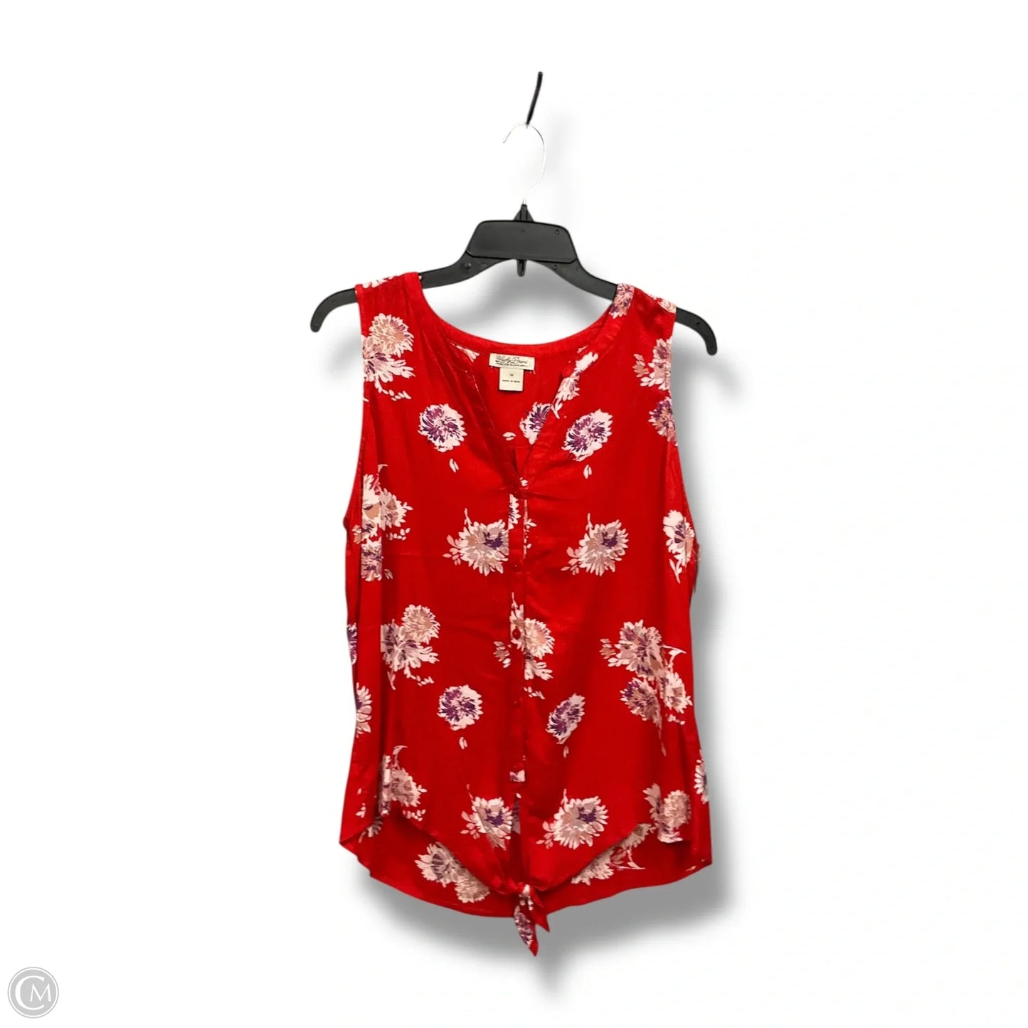 Blouse Sleeveless By Lucky Brand In Floral Print, Size: M