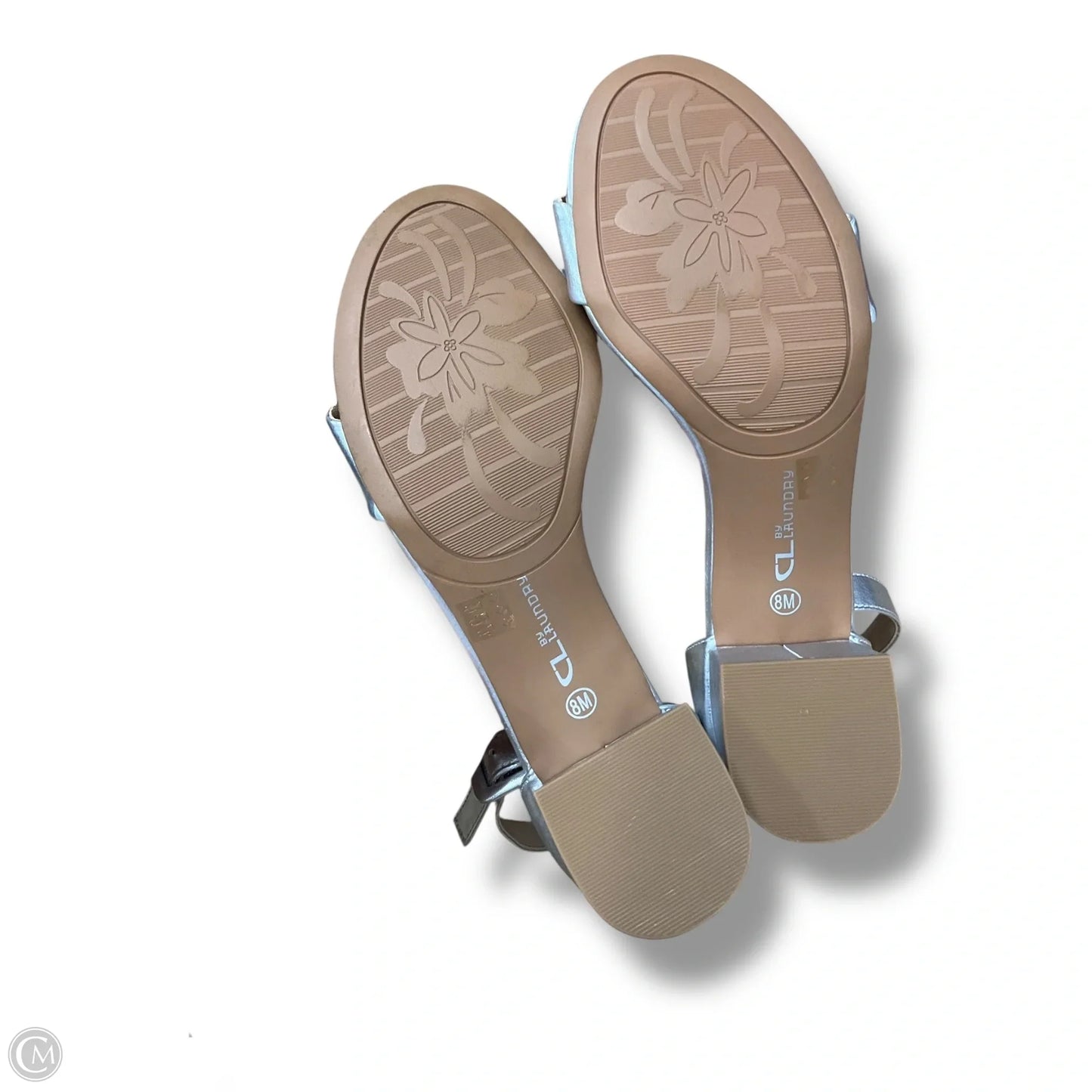 Sandals Heels Block By Chinese Laundry In Silver, Size: 8