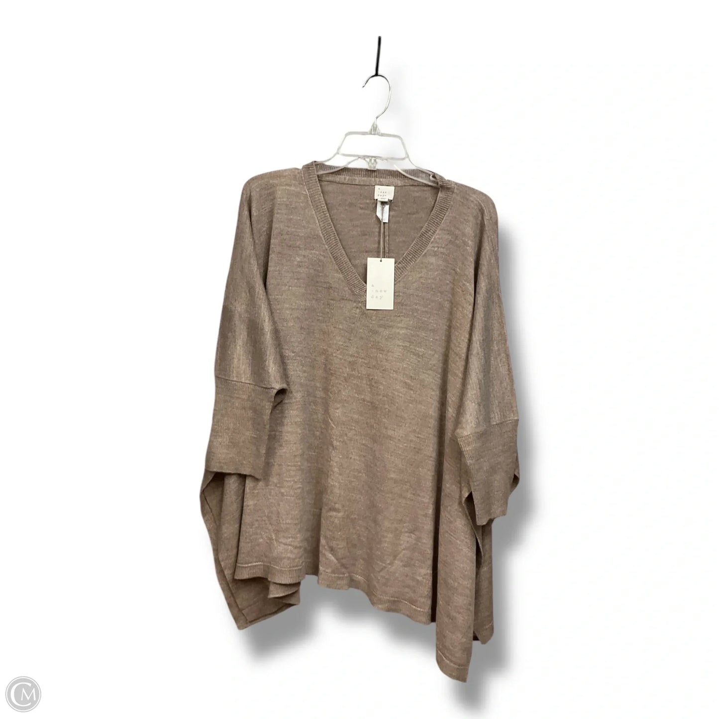 Poncho By A New Day In Taupe, Size: Osfm