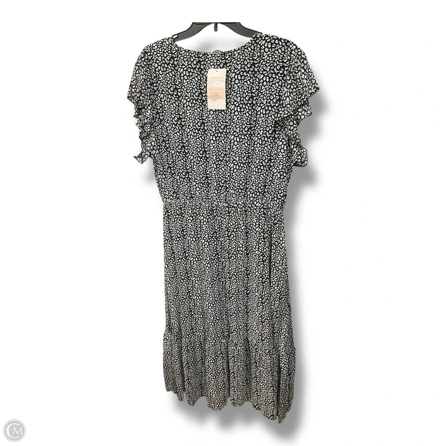 Dress Casual Maxi By Clothes Mentor In Black & White, Size: Xl