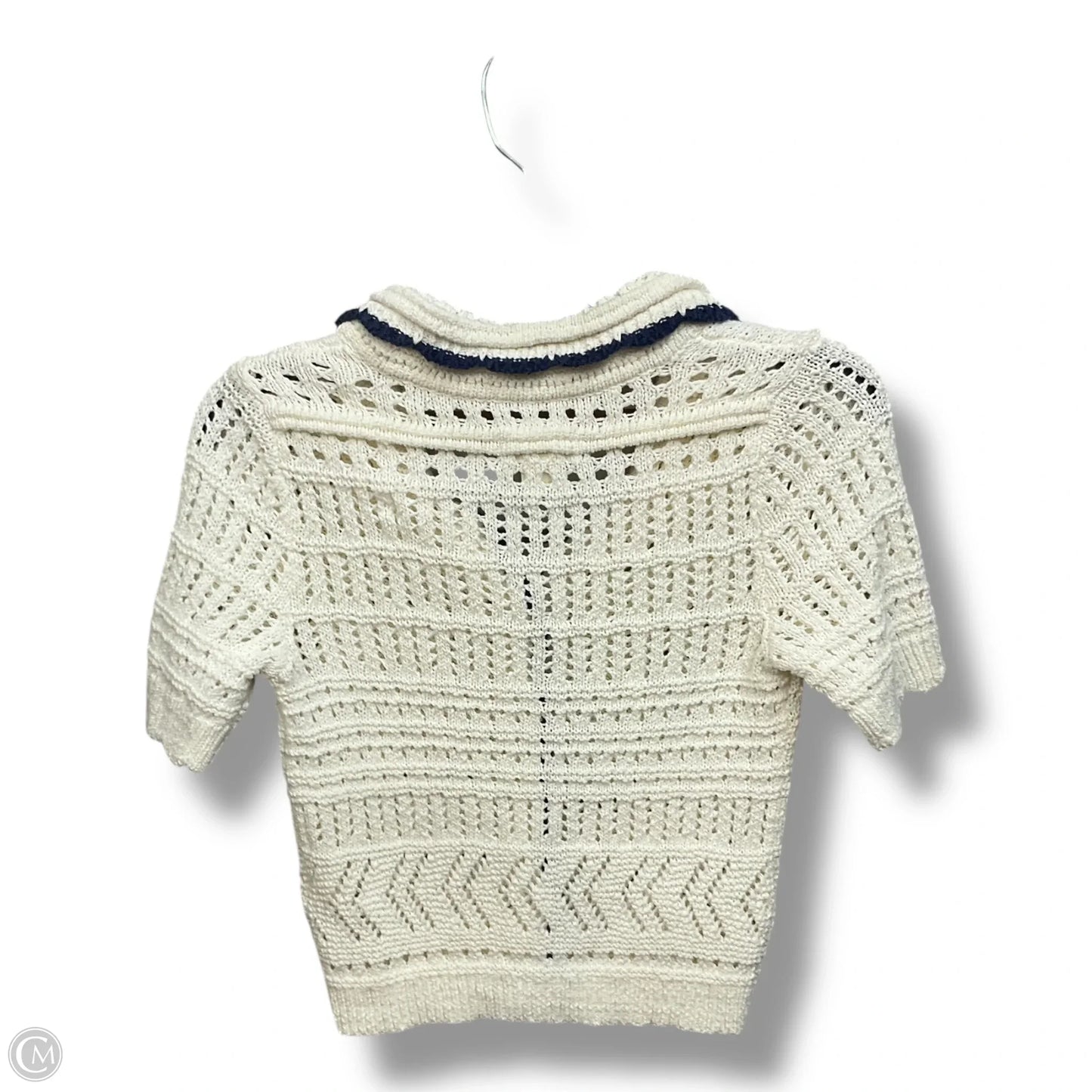 Sweater Short Sleeve By Maeve In Ivory, Size: S