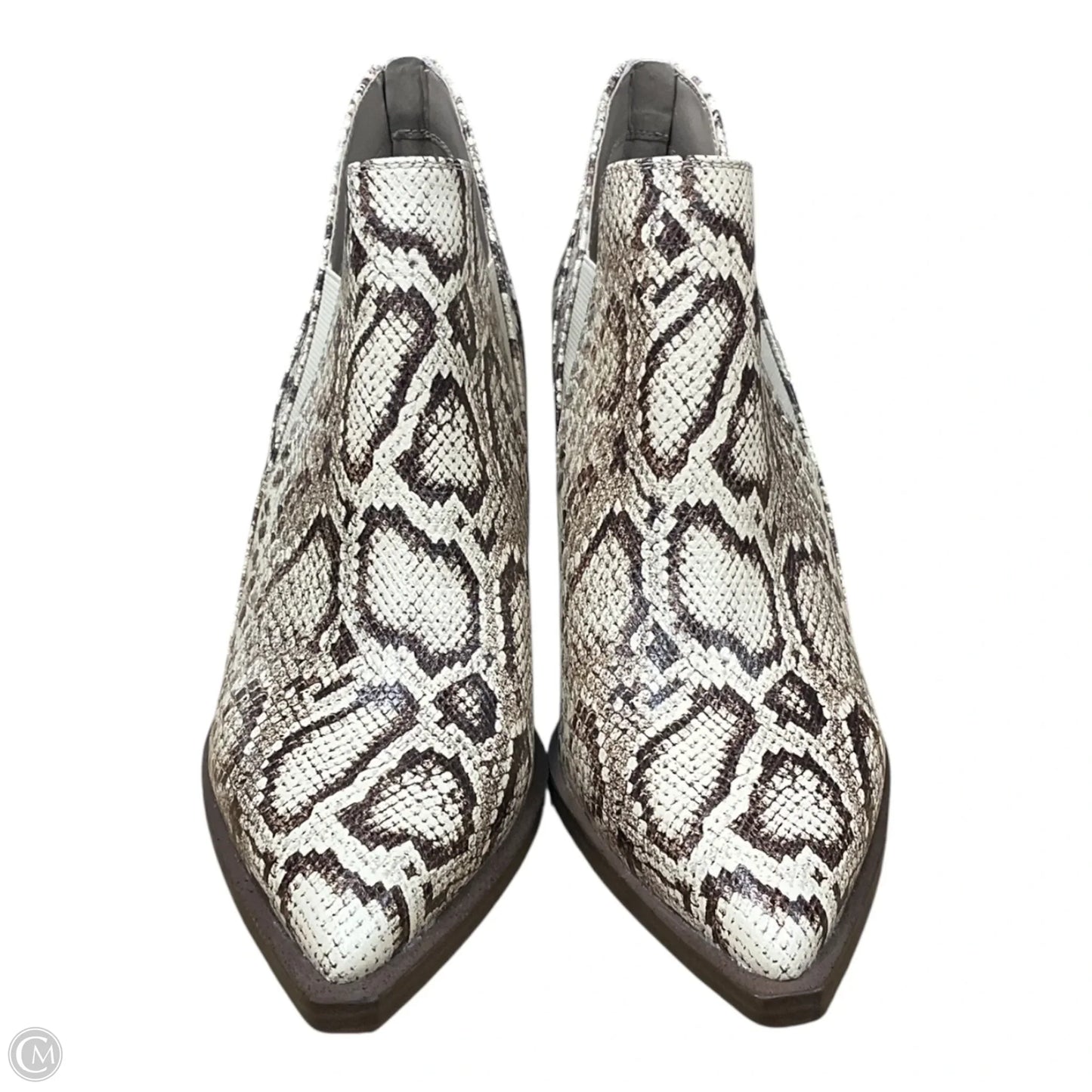 Boots Ankle Heels By Vince Camuto In Animal Print, Size: 10