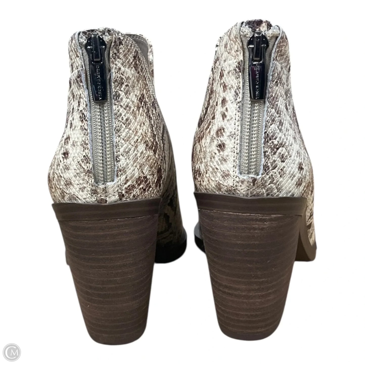 Boots Ankle Heels By Vince Camuto In Animal Print, Size: 10