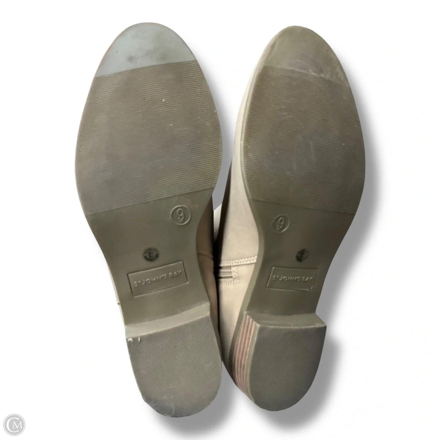 Boots Ankle Flats By St Johns Bay In Beige, Size: 9