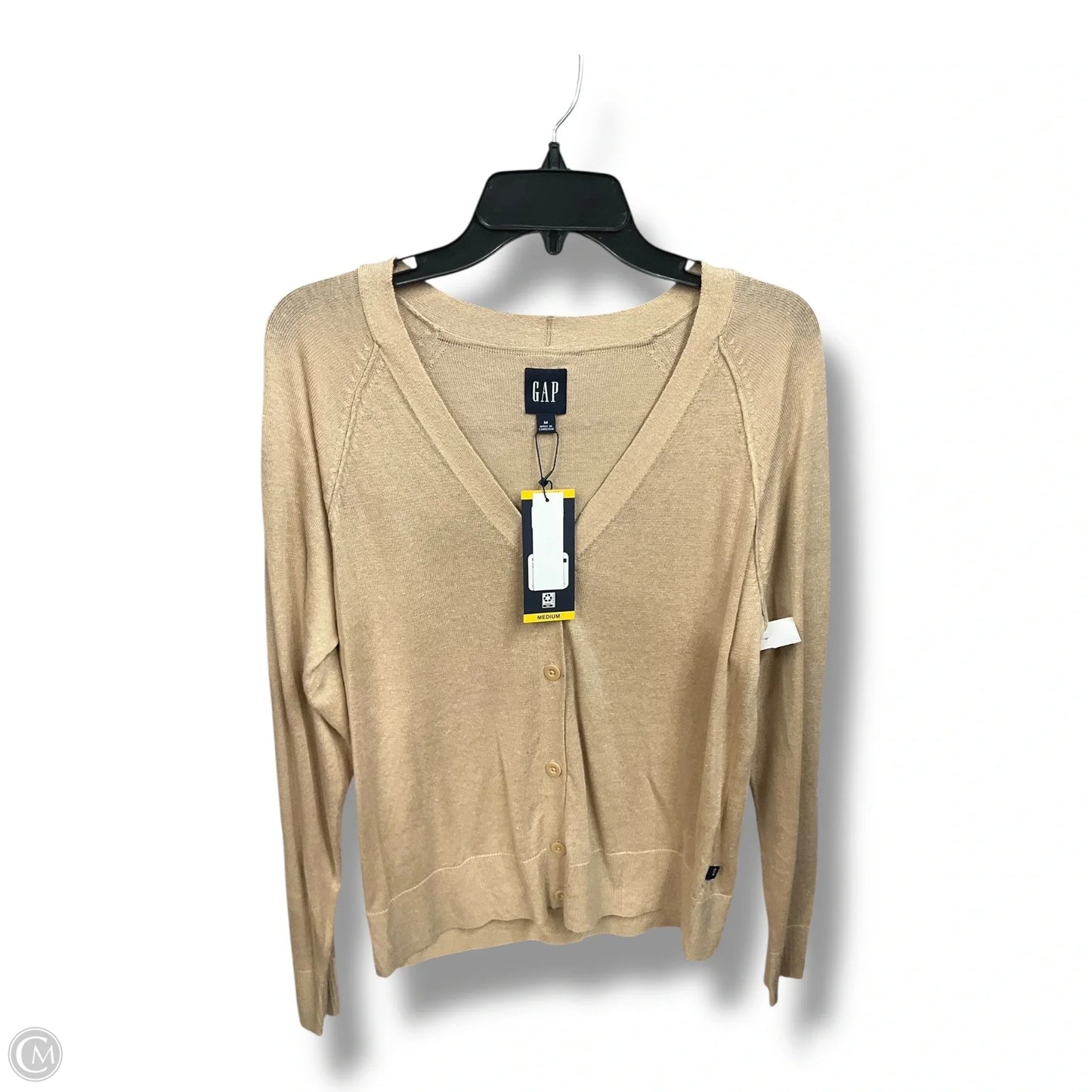 Cardigan By Gap In Tan, Size: M