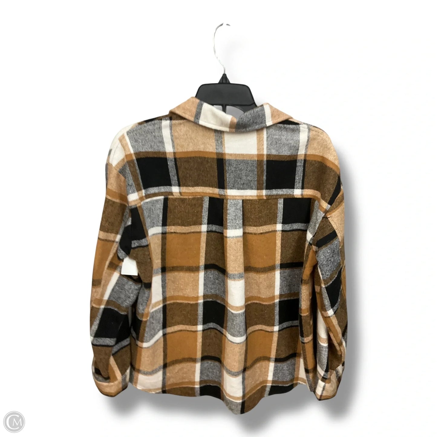 Jacket Shirt By Automet In Plaid Pattern, Size: S