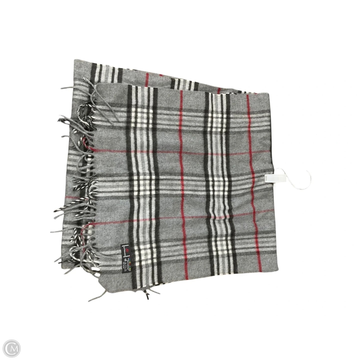 Scarf Winter By Clothes Mentor In Plaid Pattern