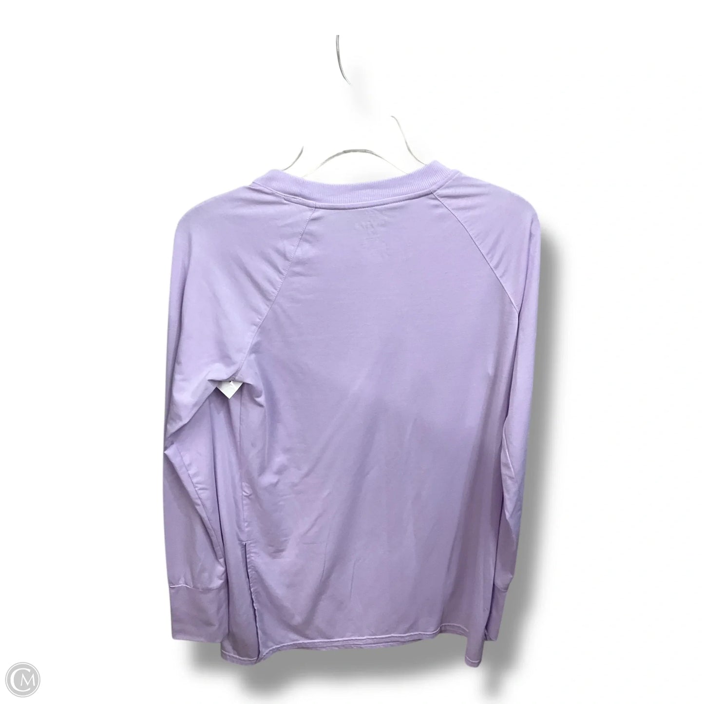 Athletic Top Long Sleeve Collar By Tek Gear In Purple, Size: S