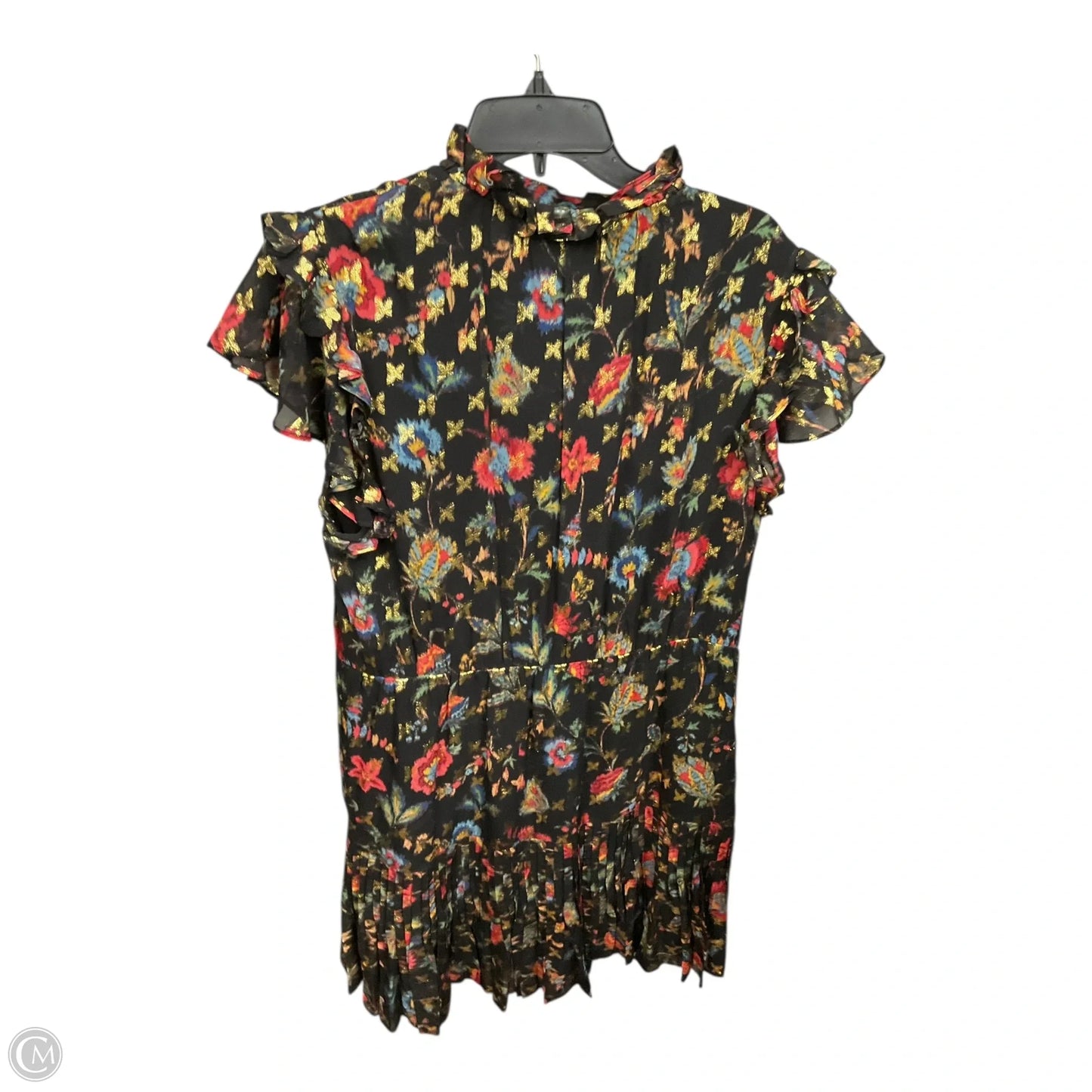 Dress Designer By Derek Lam In Black & Gold, Size: L