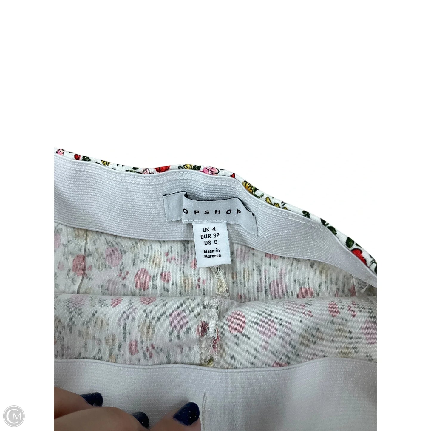 Skirt Mini & Short By Topshop In Floral Print, Size: 0