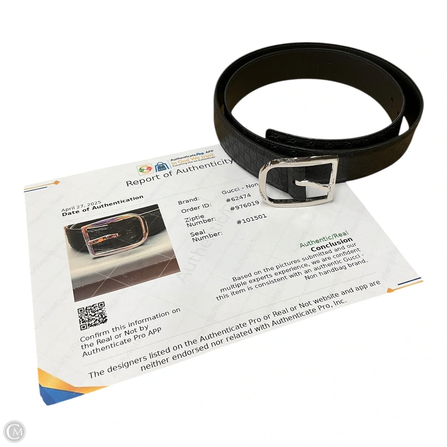 Belt Luxury Designer By Gucci, Size: Large