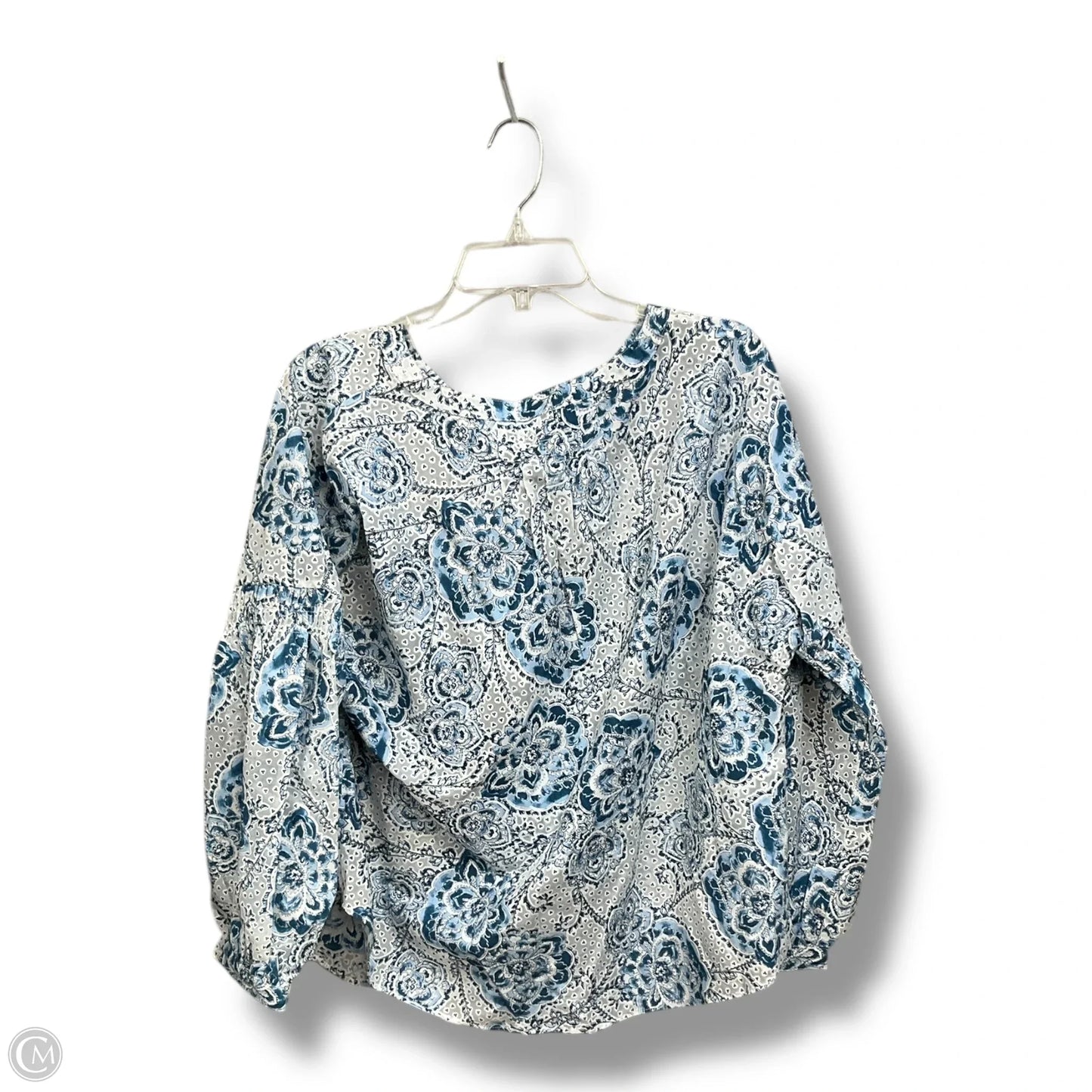 Top 3/4 Sleeve By Tommy Hilfiger In Floral Print, Size: Xl