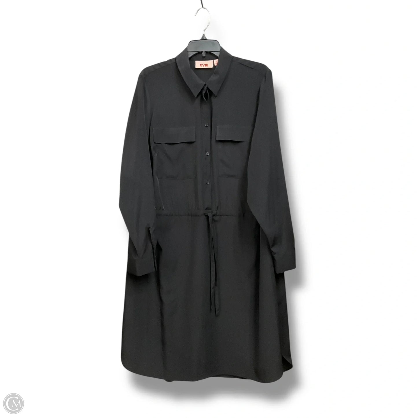 Dress Casual Midi By Evri In Black, Size: 1x