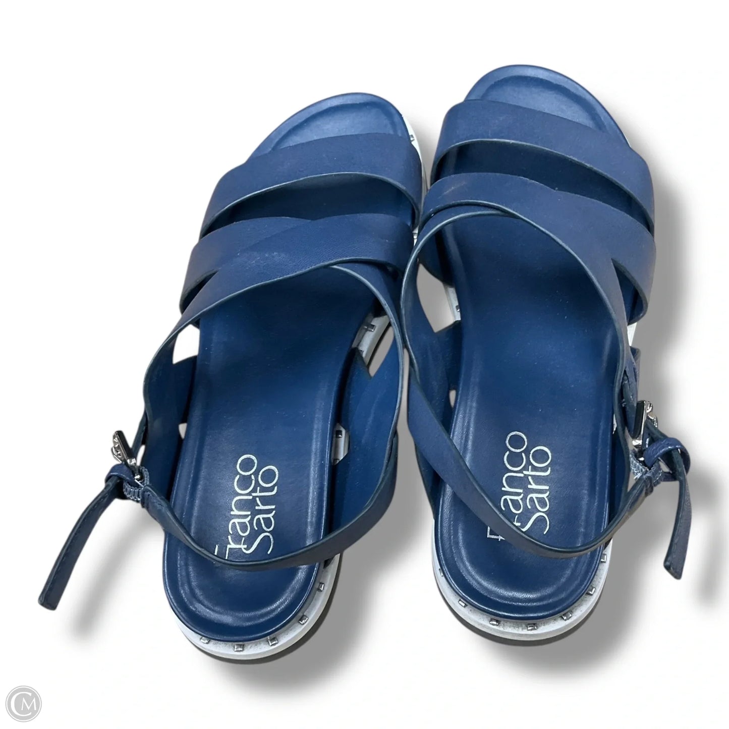 Sandals Flats By Franco Sarto In Navy, Size: 7.5