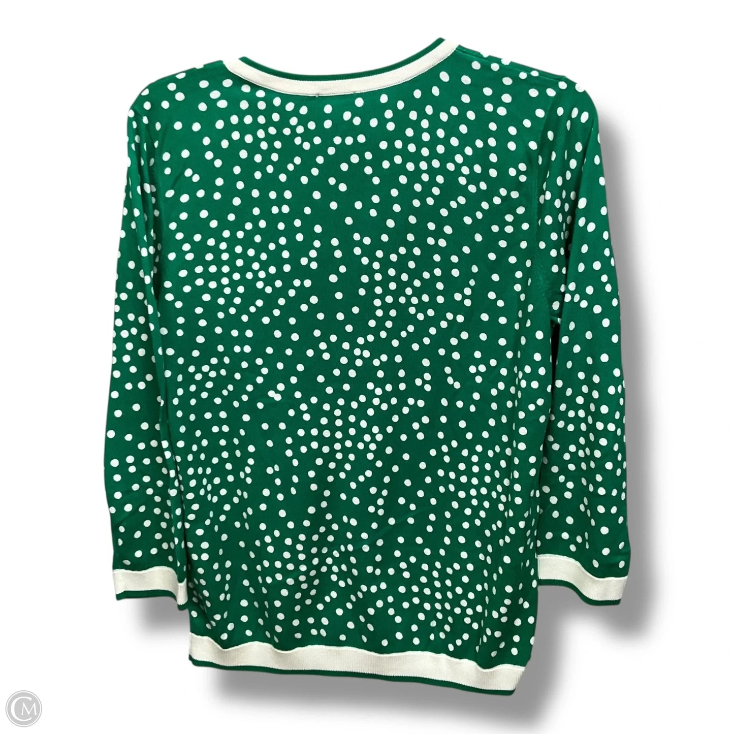 Cardigan By Talbots In Polkadot Pattern, Size: L