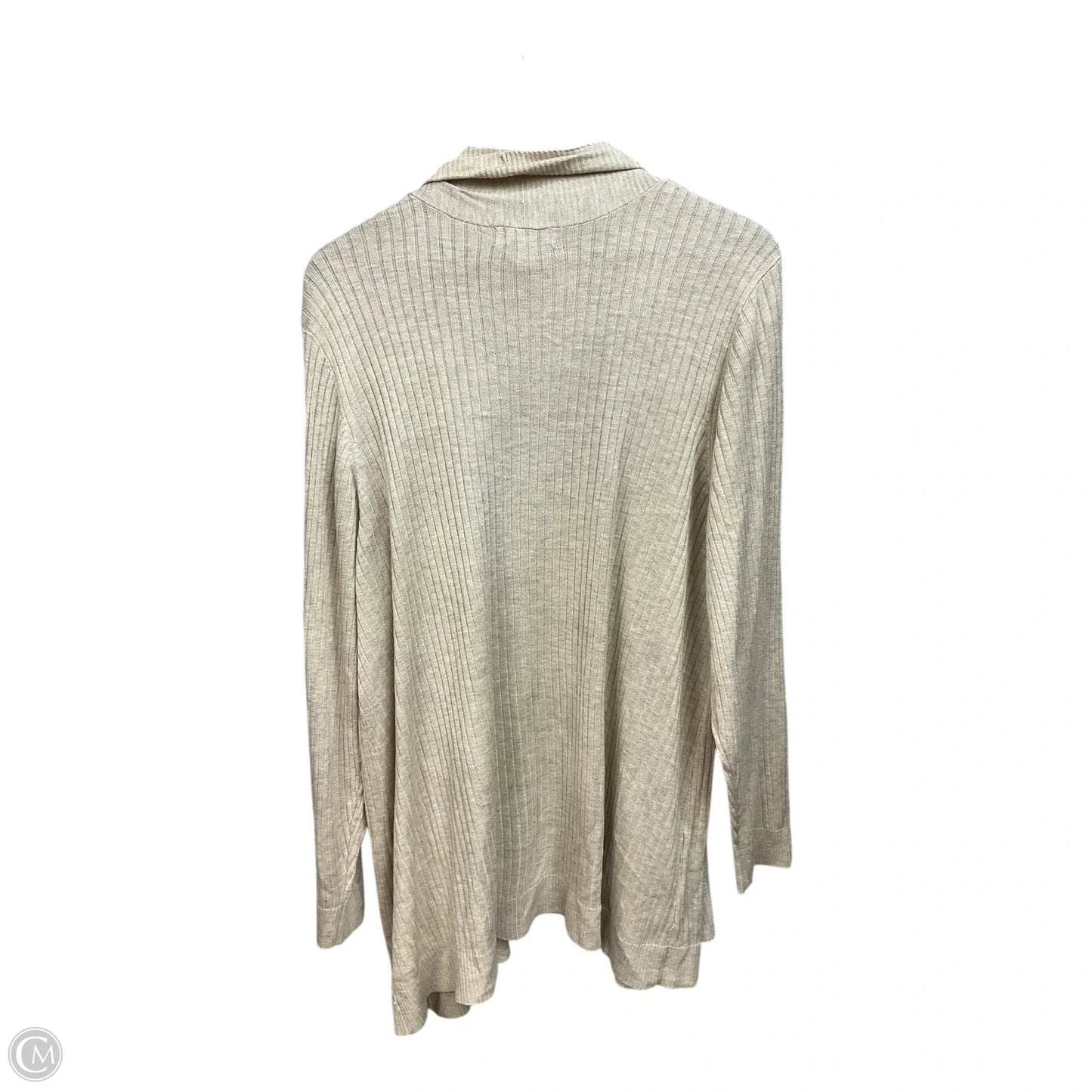 Cardigan By Liz Claiborne In Beige, Size: 2x