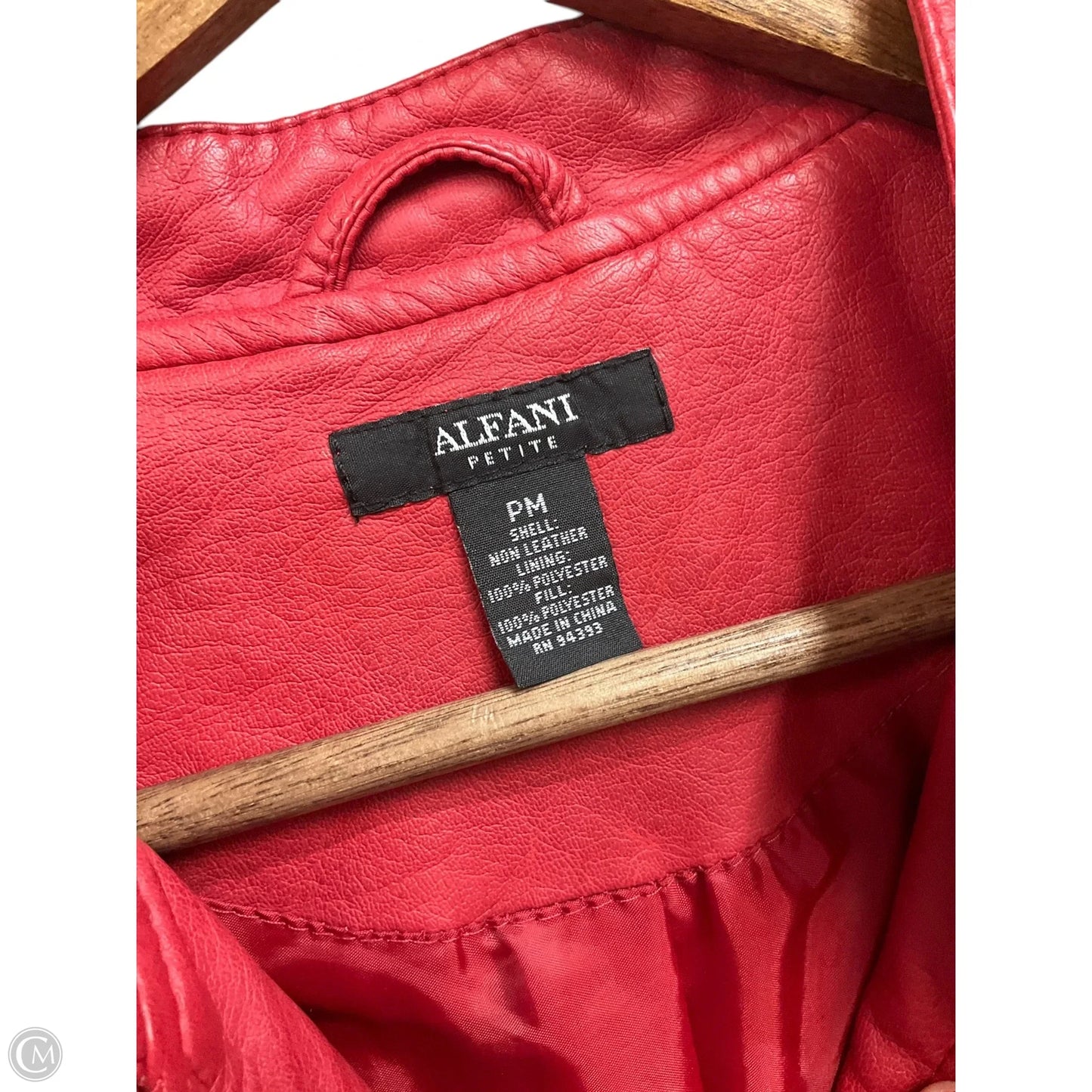 Jacket Moto By Alfani In Red, Size: Mp