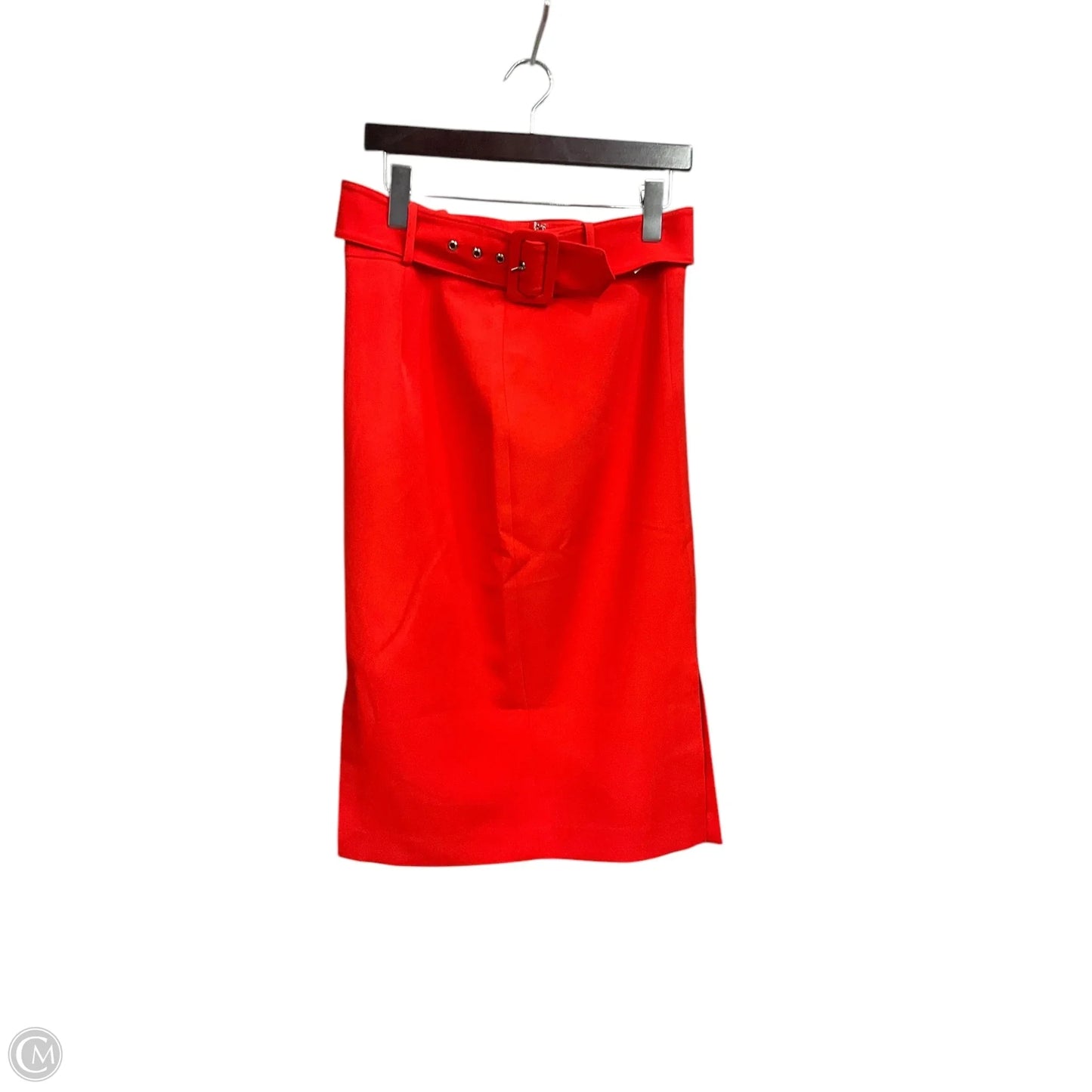 Skirt Midi By Nine West Apparel In Orange, Size: 8