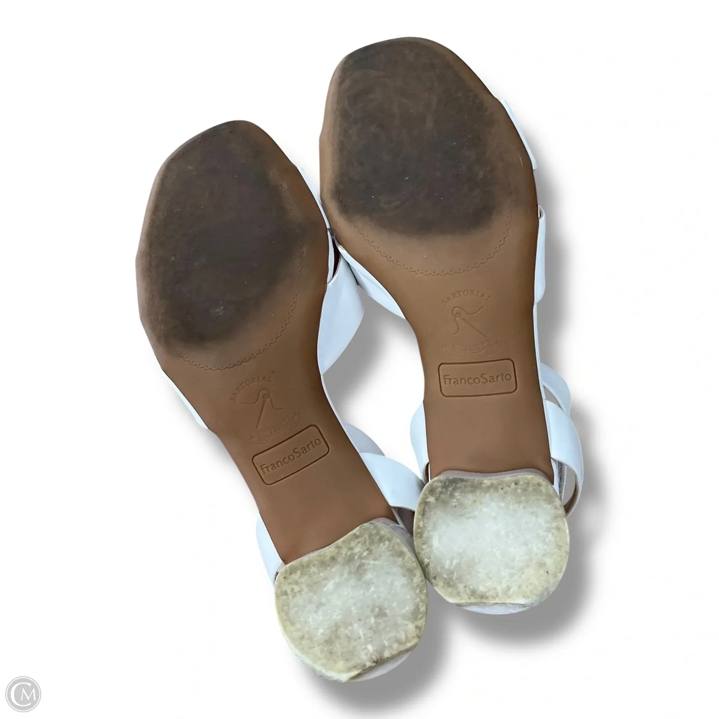Shoes Heels Block By Franco Sarto In White, Size: 7
