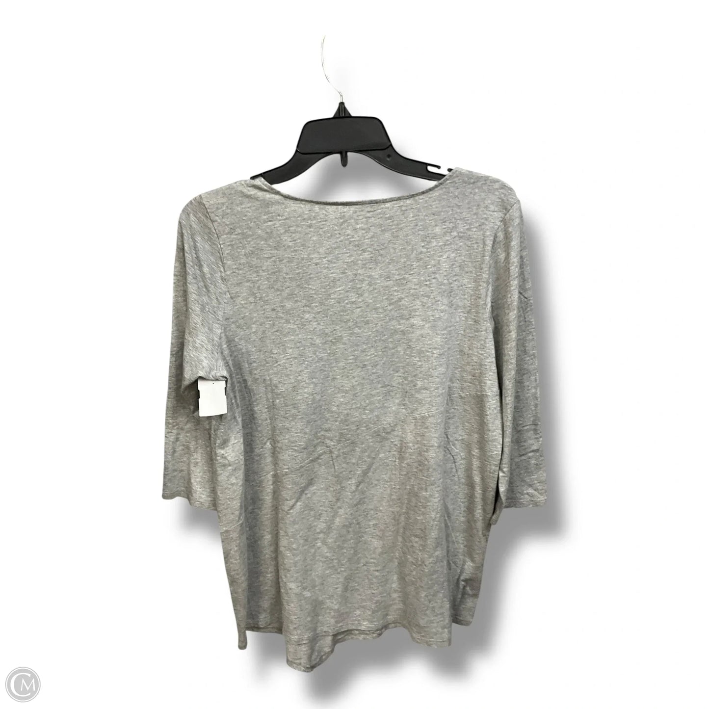 Top Long Sleeve By Talbots In Silver, Size: 1x