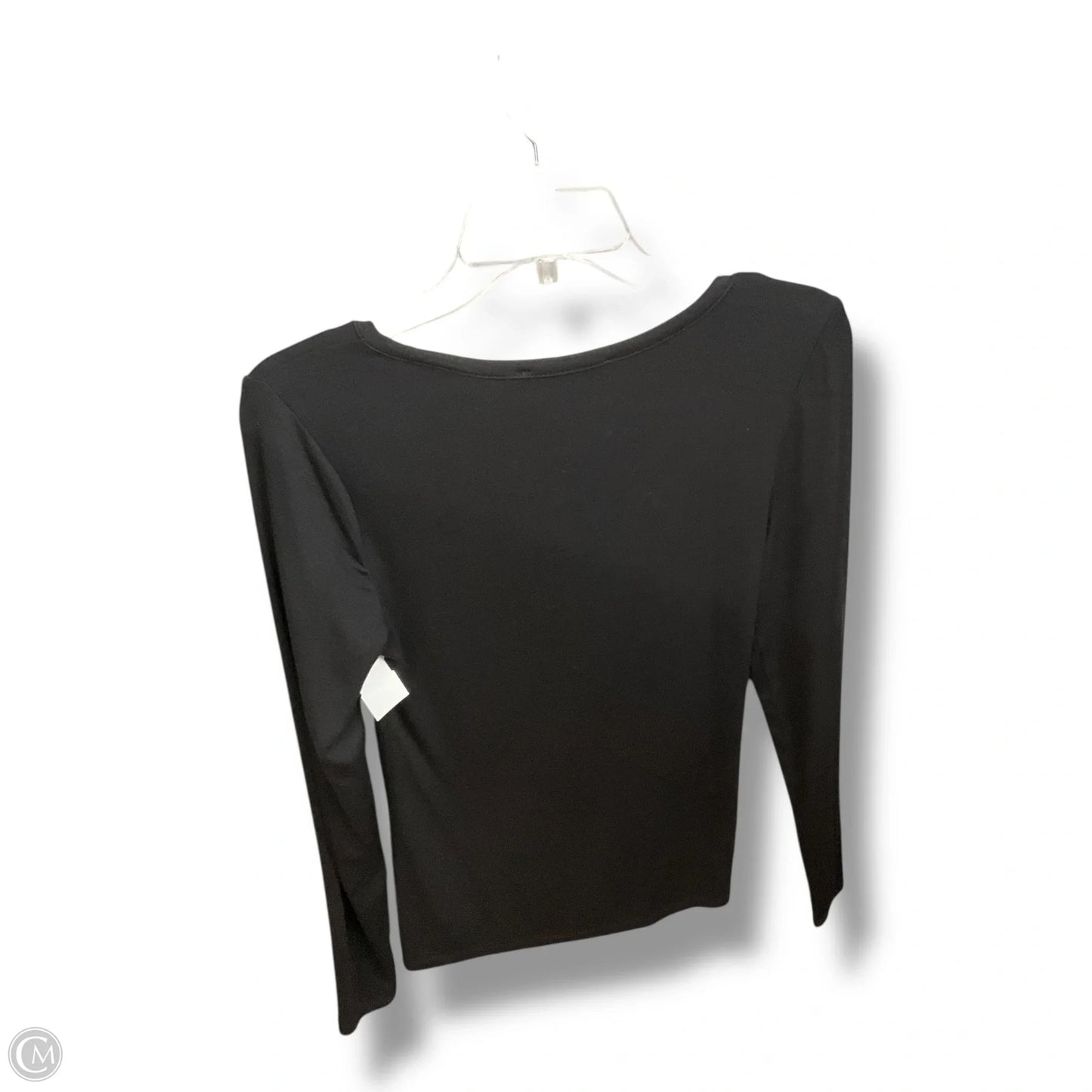 Top Long Sleeve Basic By Loft In Black, Size: S