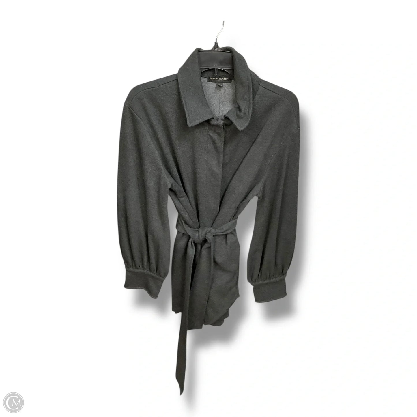 Jacket Shirt By Banana Republic In Grey, Size: S
