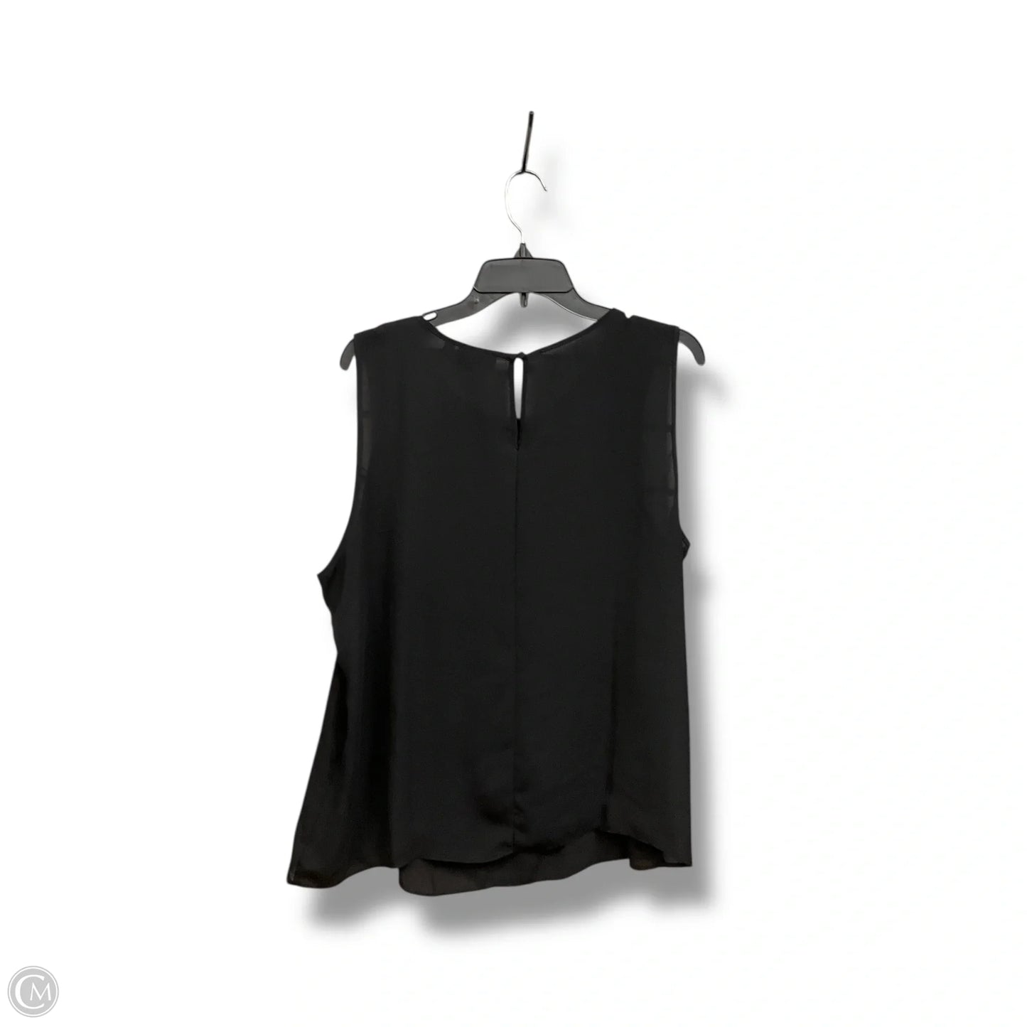 Blouse Sleeveless By Apt 9 In Black, Size: Xl