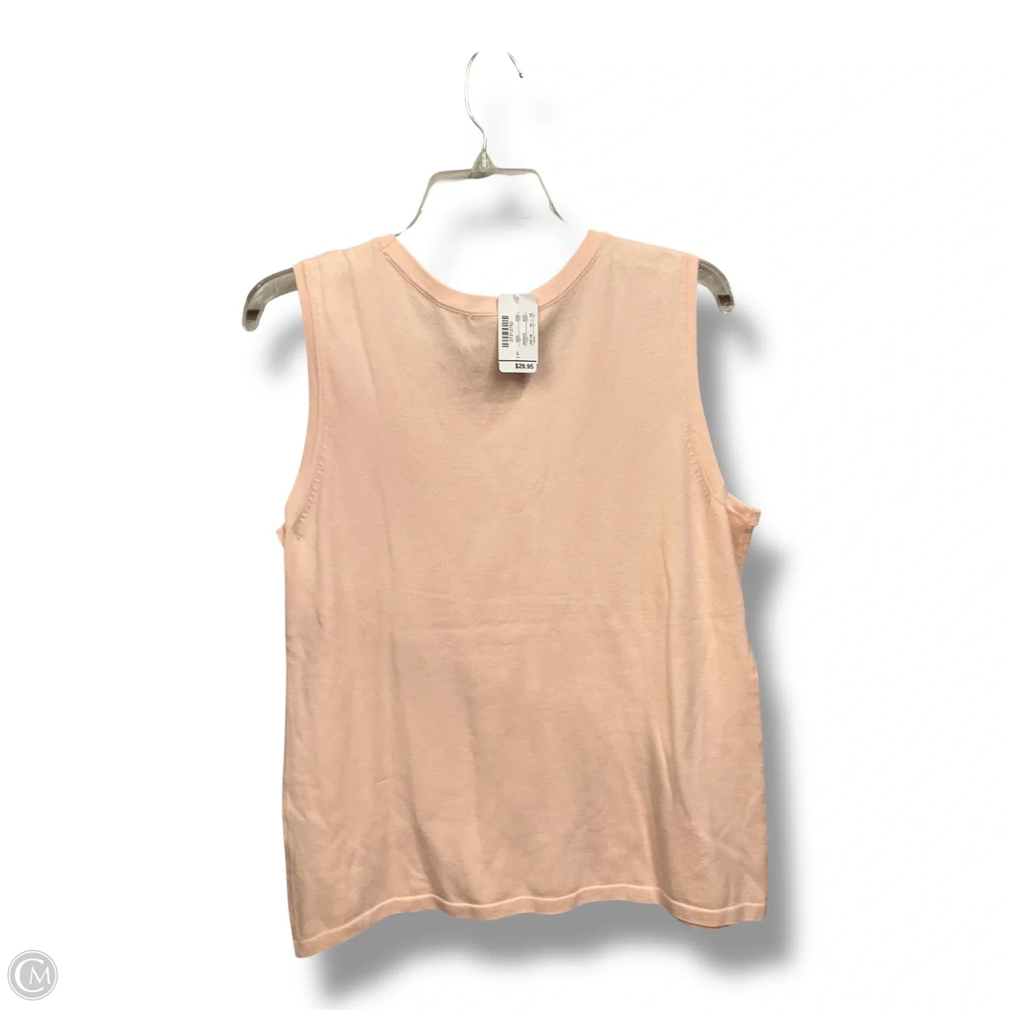 Top Sleeveless Basic By Christopher And Banks In Pink, Size: L