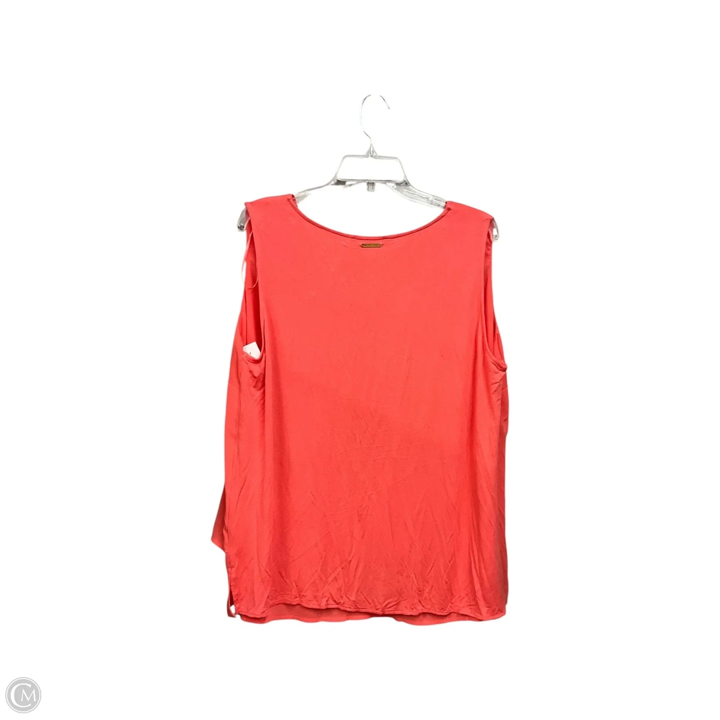 Blouse Sleeveless By Michael By Michael Kors In Coral, Size: 2x