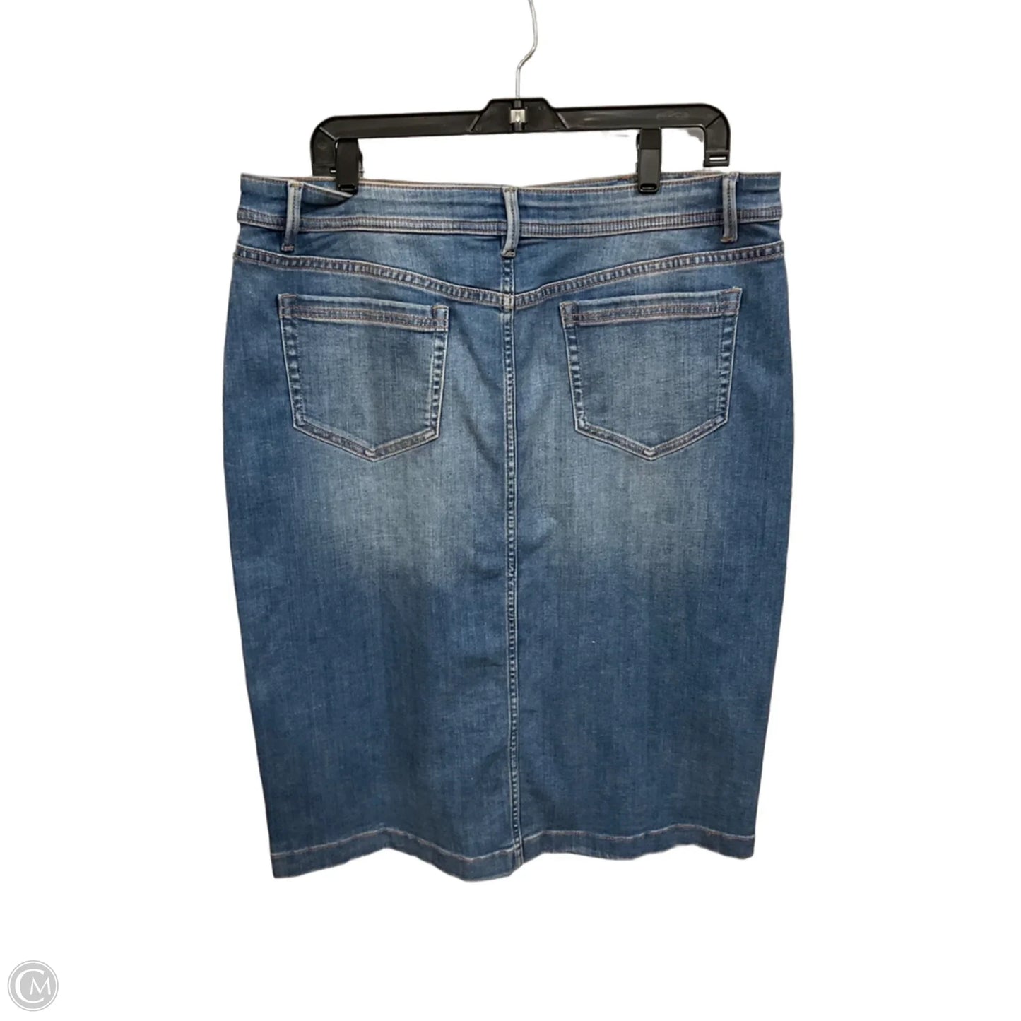 Skirt Midi By J. Jill In Blue Denim, Size: 14