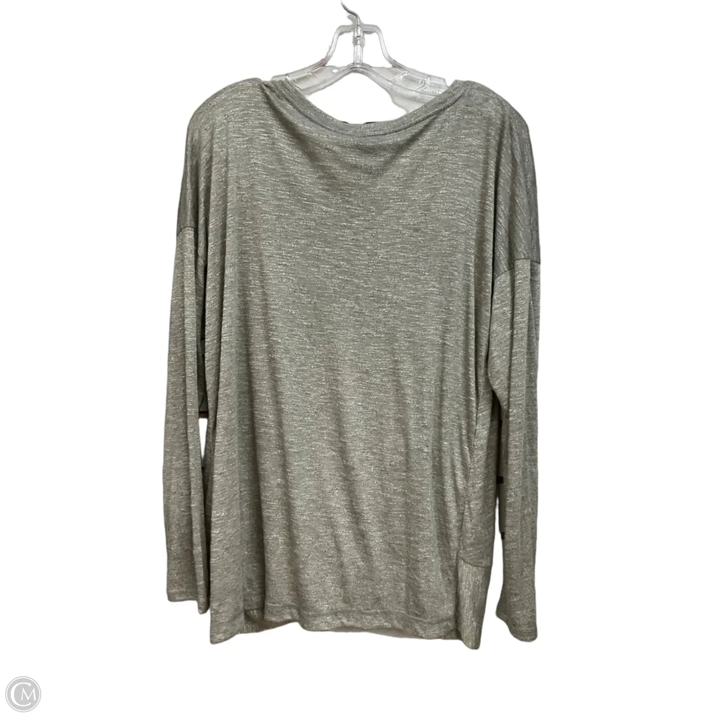 Top Long Sleeve By Bobeau In Tan, Size: Xl