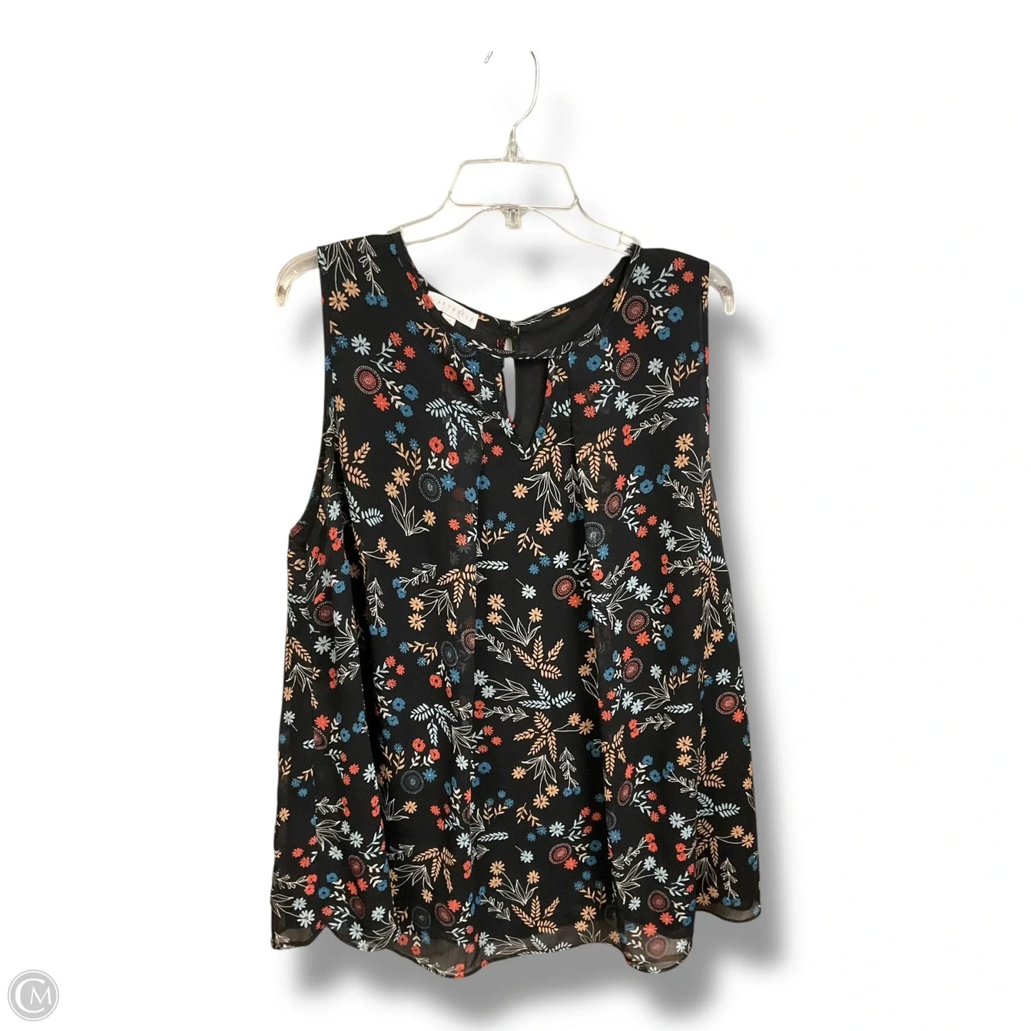 Top Sleeveless By Clothes Mentor In Floral Print, Size: 2x