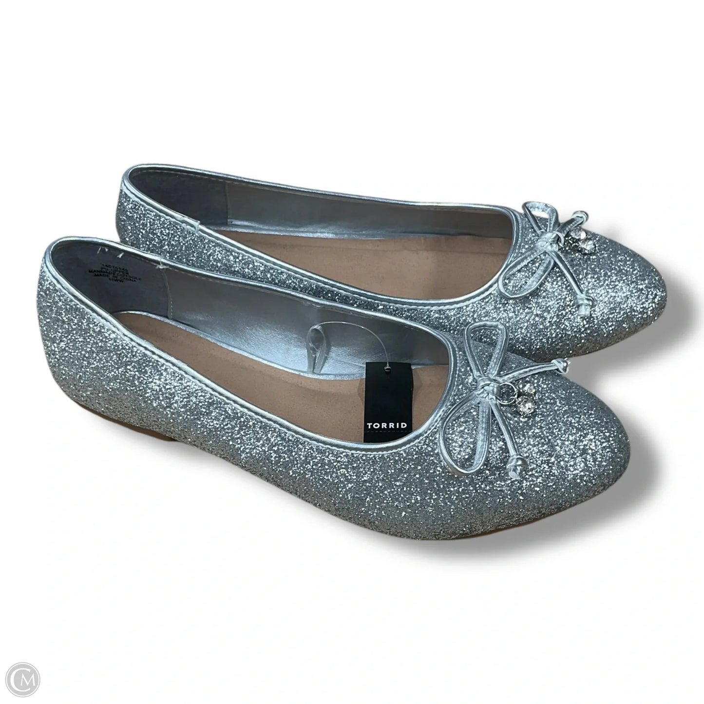 Shoes Flats By Torrid In Silver, Size: 11