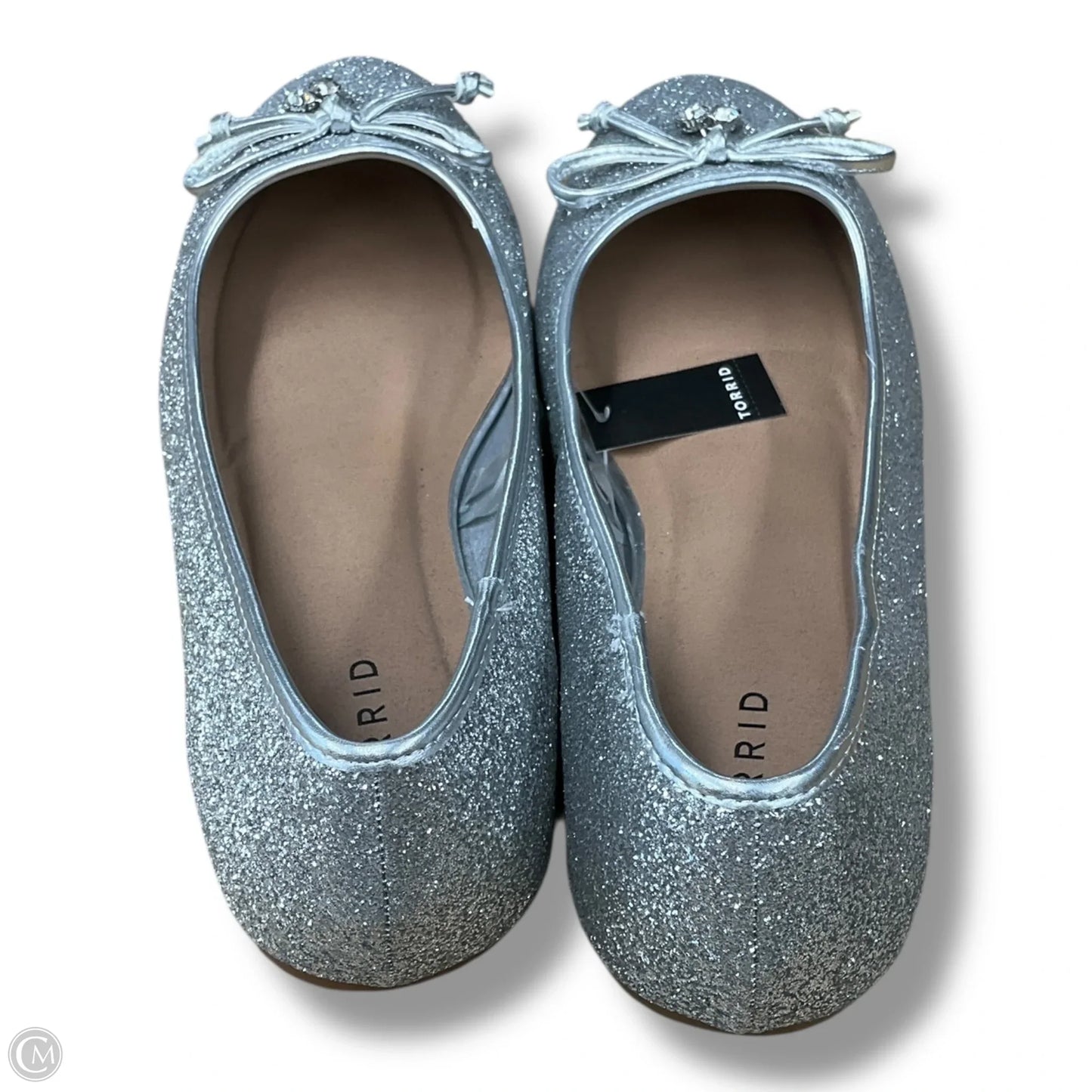 Shoes Flats By Torrid In Silver, Size: 11
