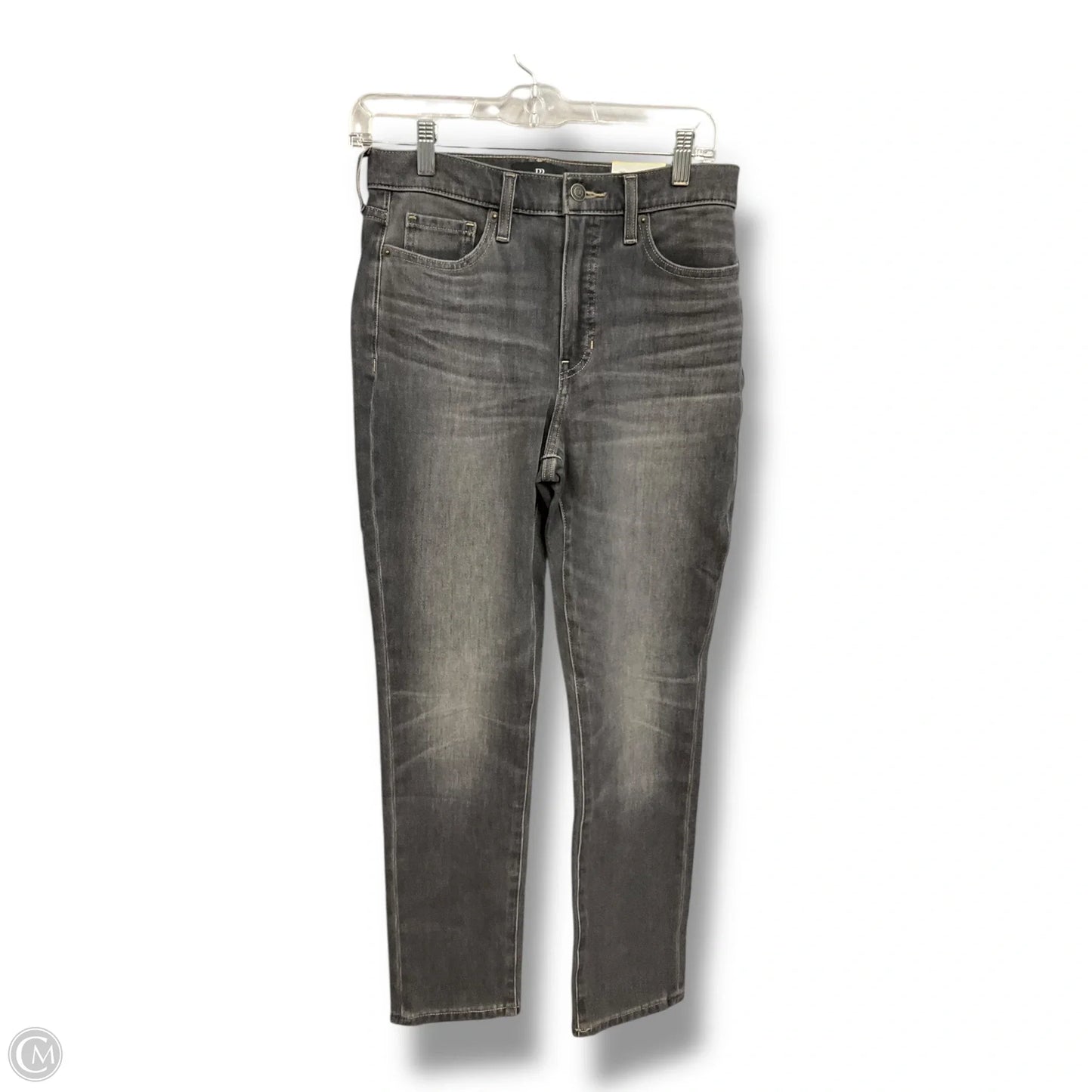 Jeans Straight By Banana Republic In Grey Denim, Size: 6
