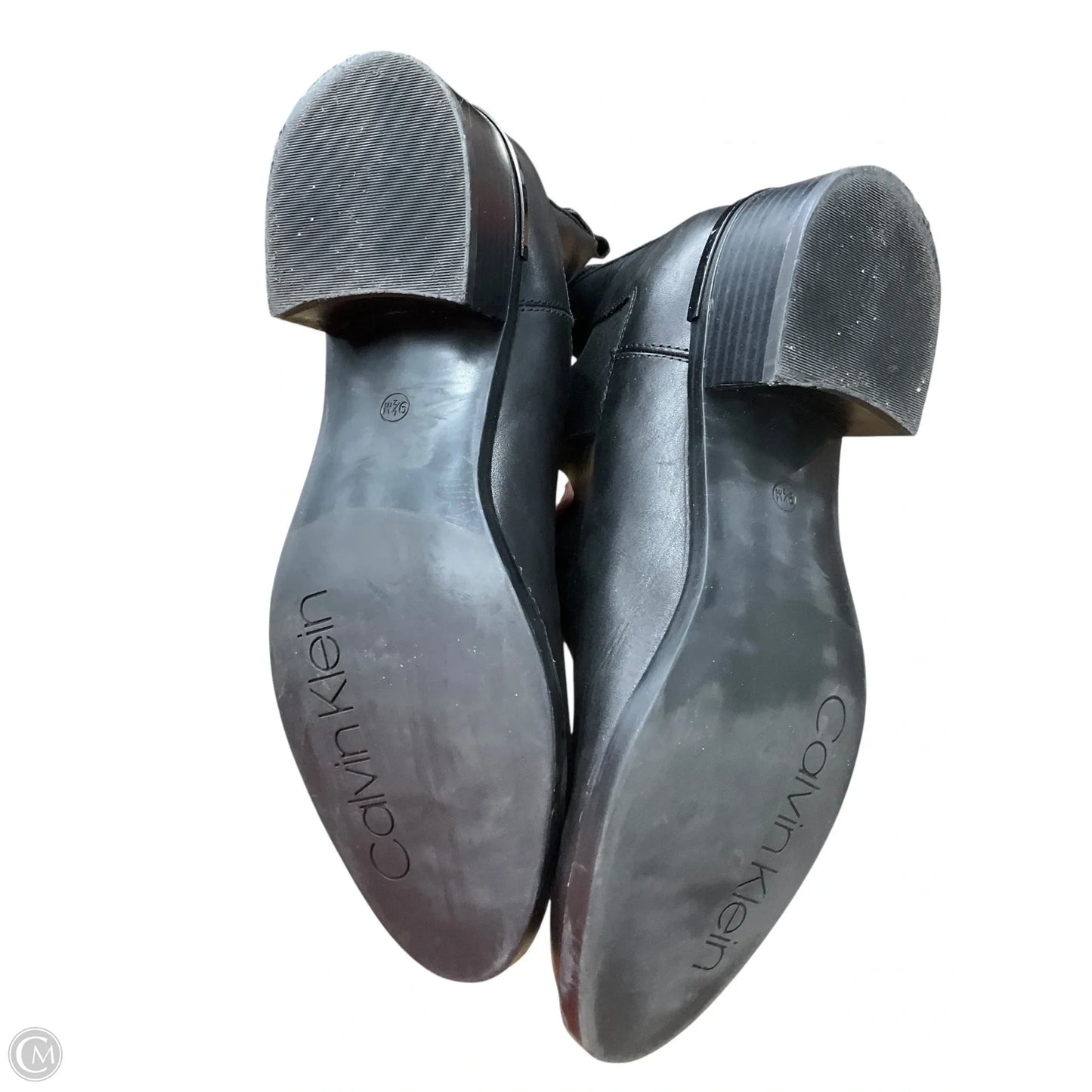 Boots Ankle Flats By Calvin Klein In Black, Size: 9.5