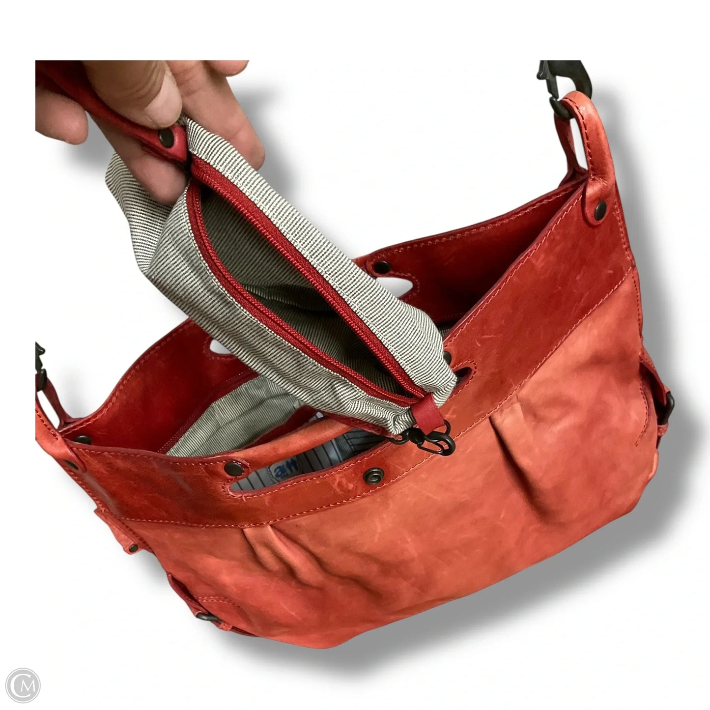 Crossbody Leather By Cma, Size: Medium