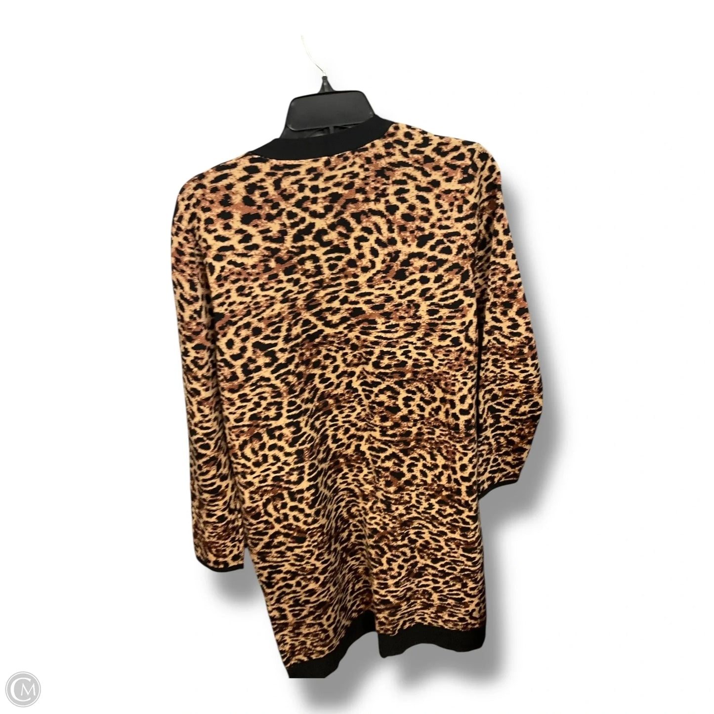 Cardigan By Chicos In Animal Print, Size: M
