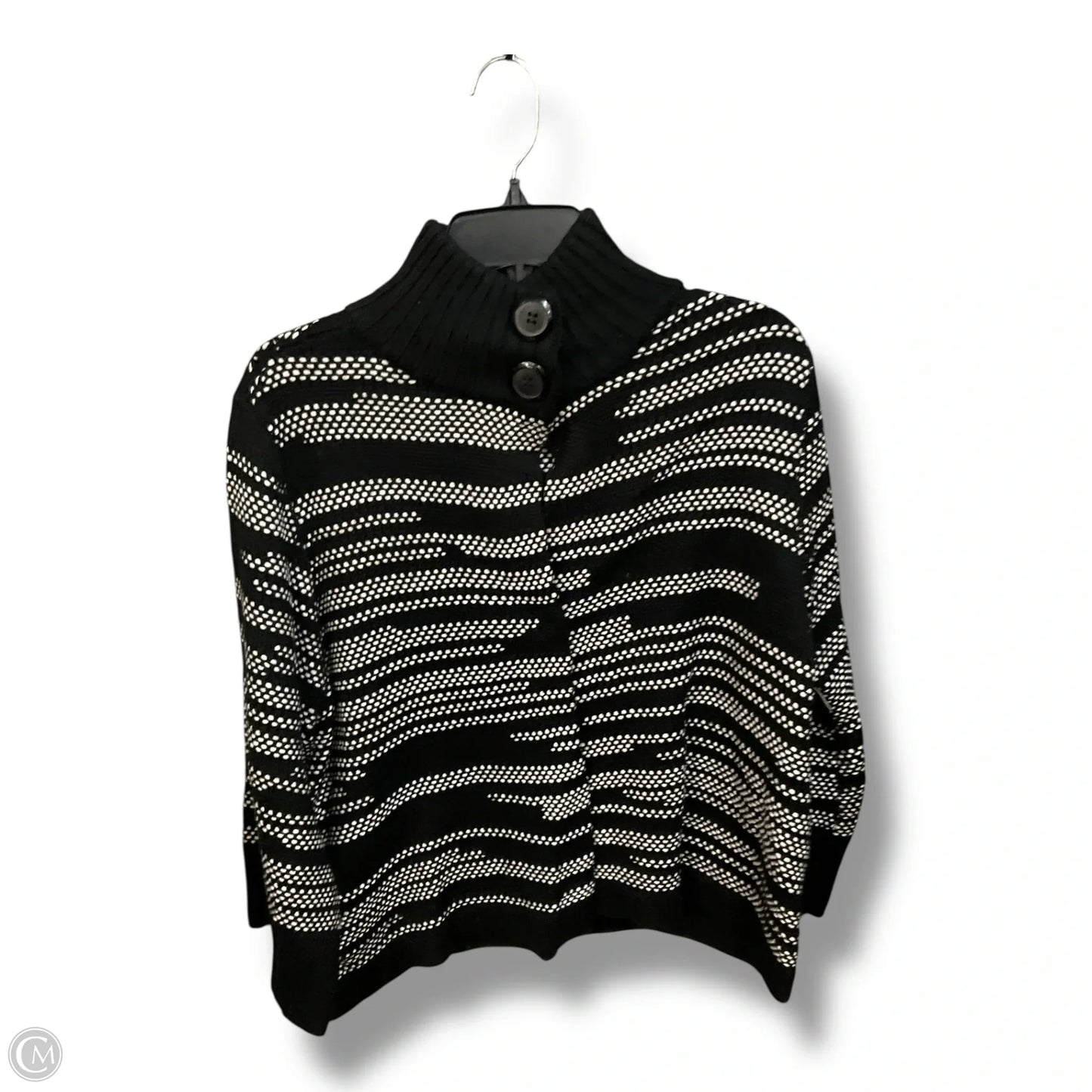 Shawl By Chicos In Black & White, Size: L