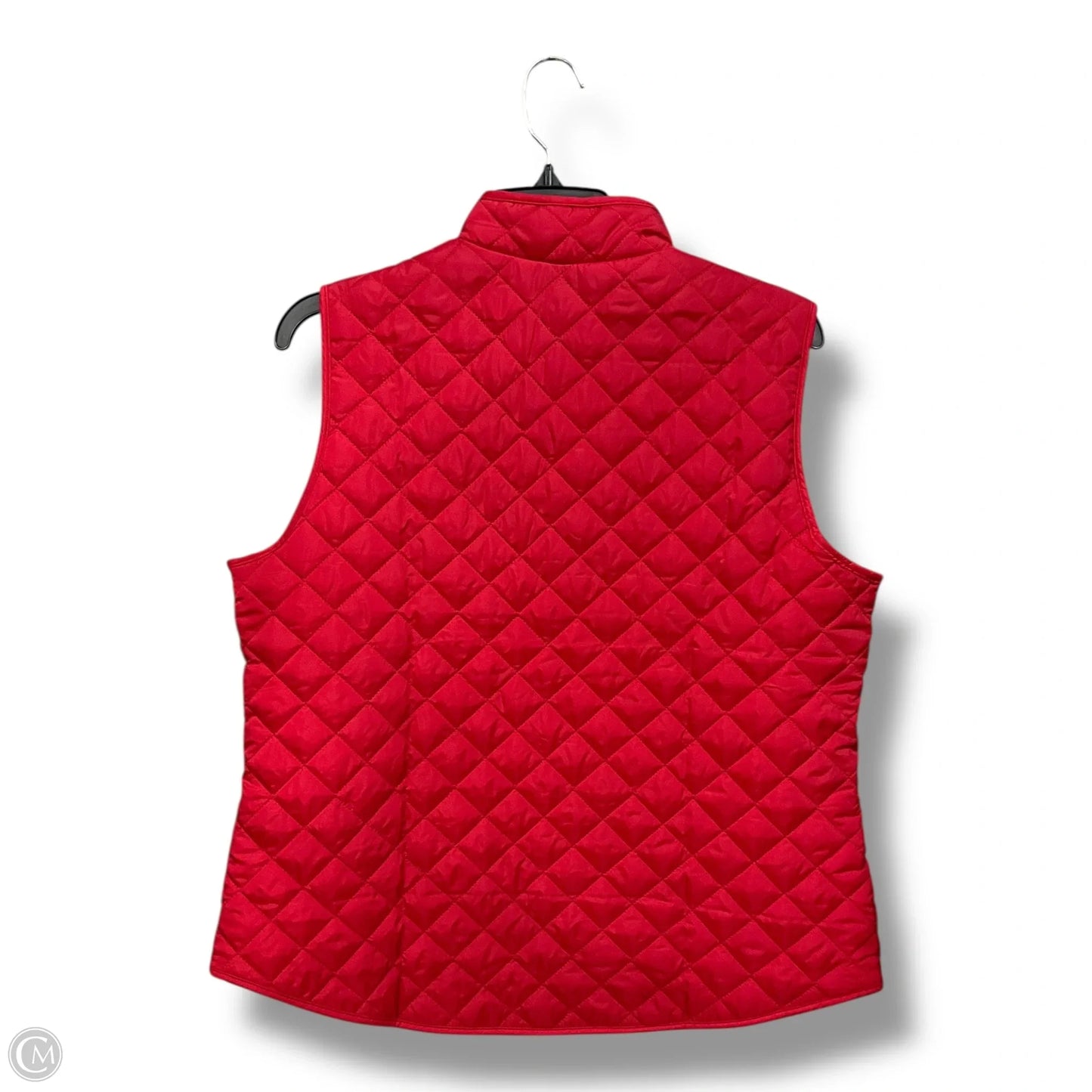 Vest Puffer & Quilted By Karen Scott In Red, Size: Lp