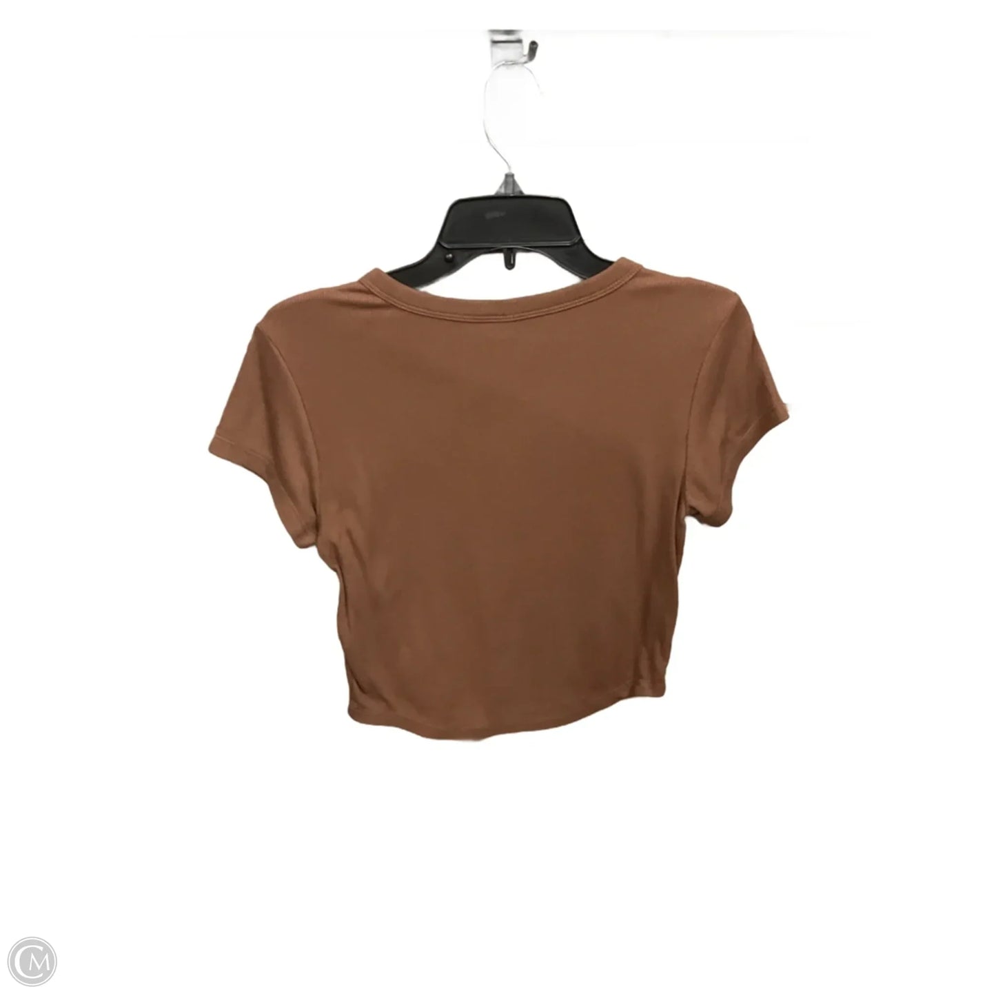 Athletic Top Short Sleeve By Old Navy In Brown, Size: M