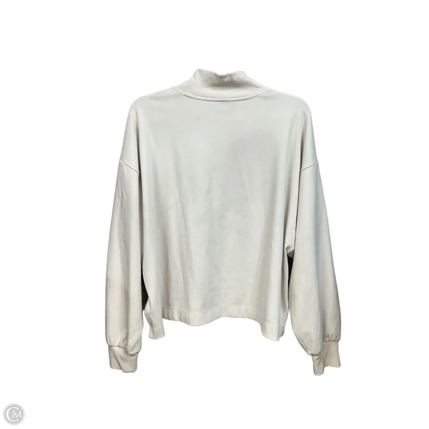 Athletic Top Long Sleeve Crewneck By Athleta In Brown & Cream, Size: 1x
