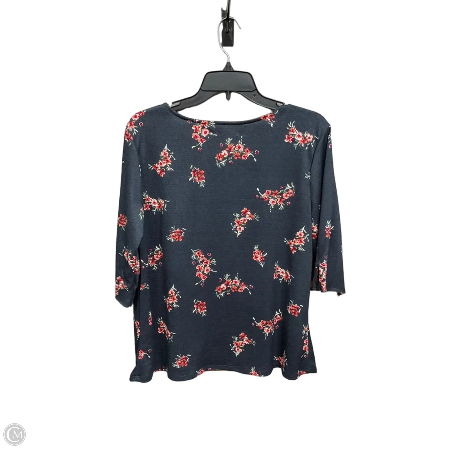 Top Short Sleeve By Lc Lauren Conrad In Floral Print, Size: L