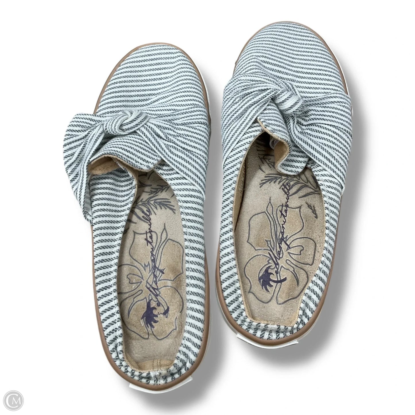 Shoes Flats By Tommy Bahama In Striped Pattern, Size: 7.5