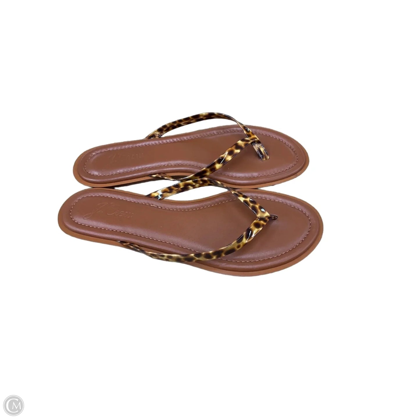 Sandals Flip Flops By J. Crew In Brown, Size: 9.5
