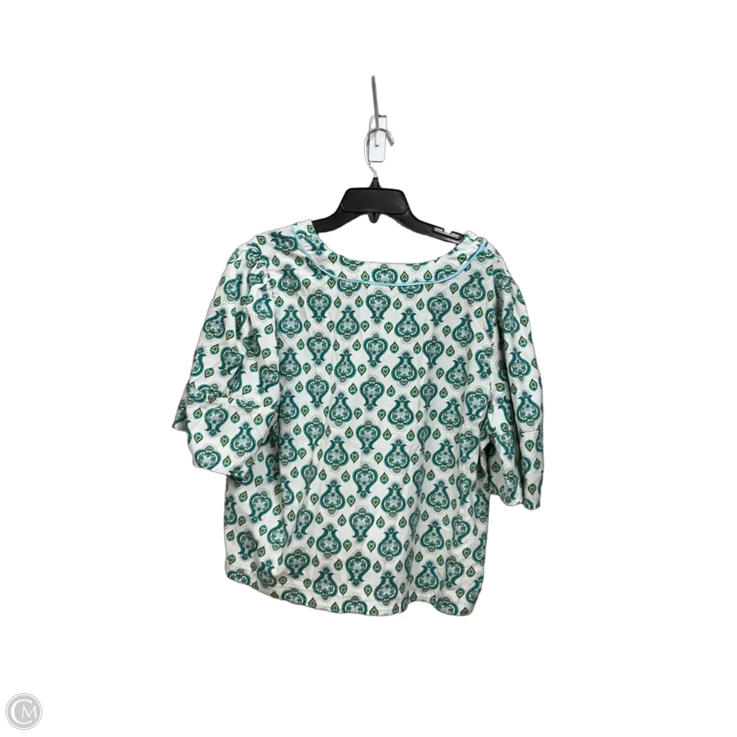 Top Short Sleeve By Loft In Floral Print, Size: Xl