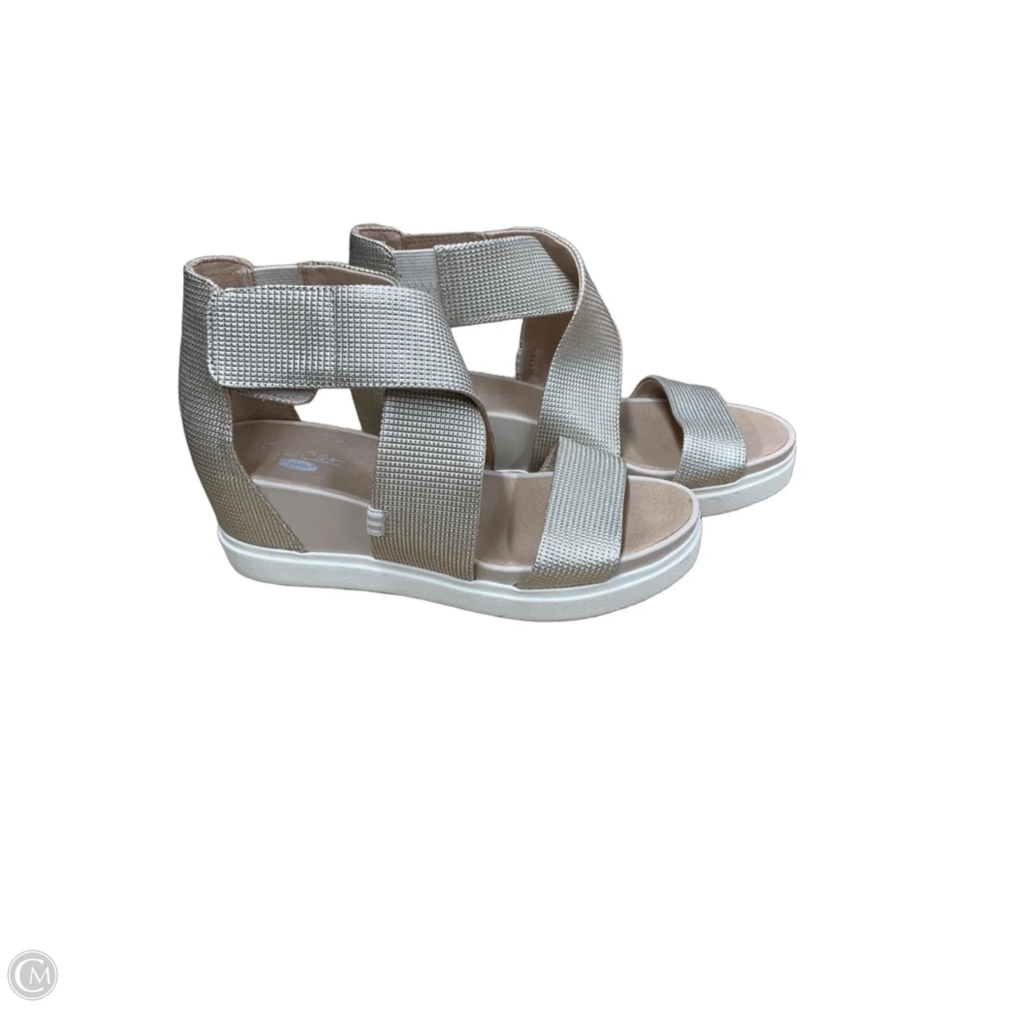 Sandals Heels Wedge By Dr Scholls In Tan, Size: 8