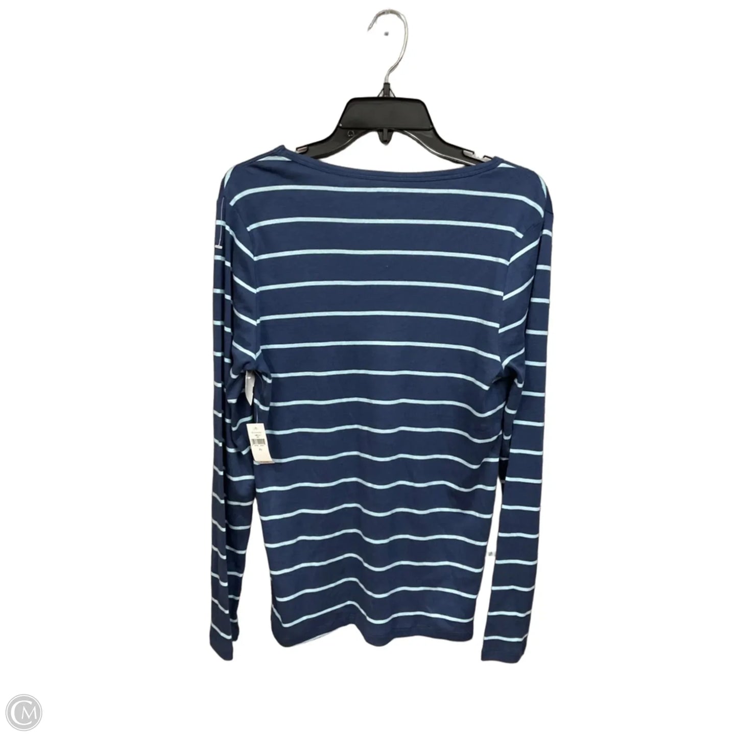 Top Long Sleeve Basic By Gap In Striped Pattern, Size: Xl