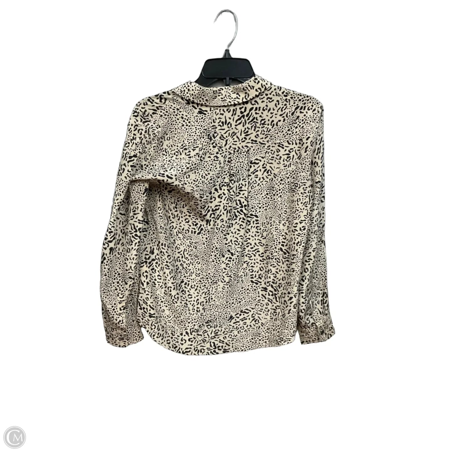 Blouse Long Sleeve By Rails In Animal Print, Size: Xs